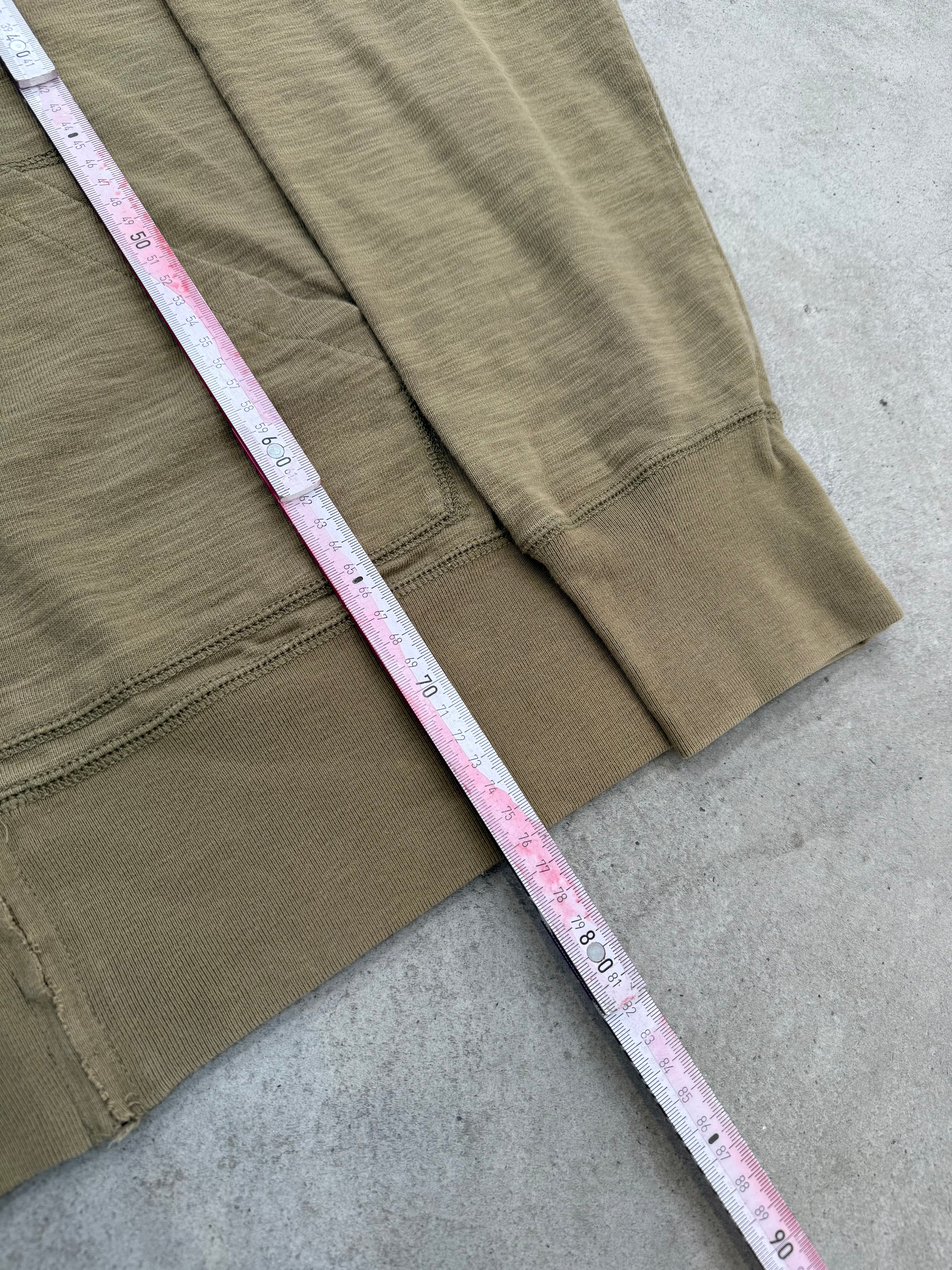 Vintage Napapijri Khaki Zip Hoodie XXL