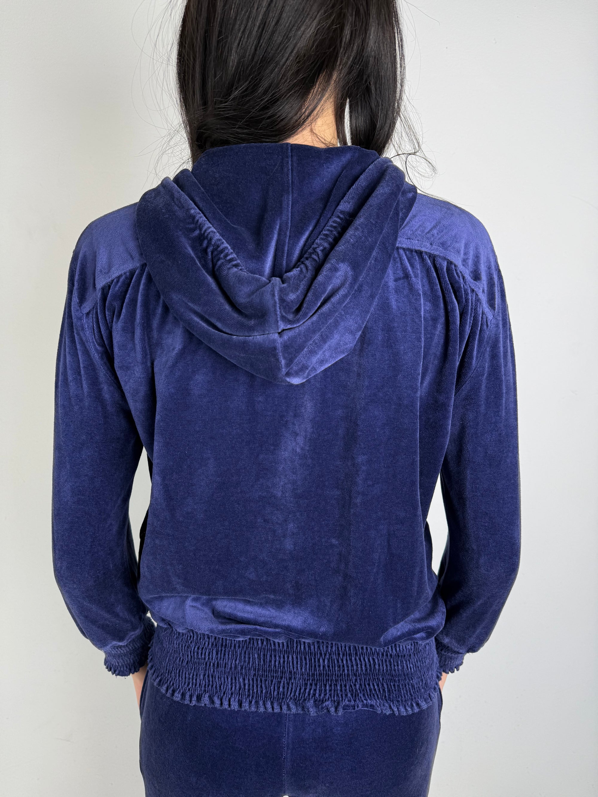 Vintage Moncler Violet Velvet Track Set S
