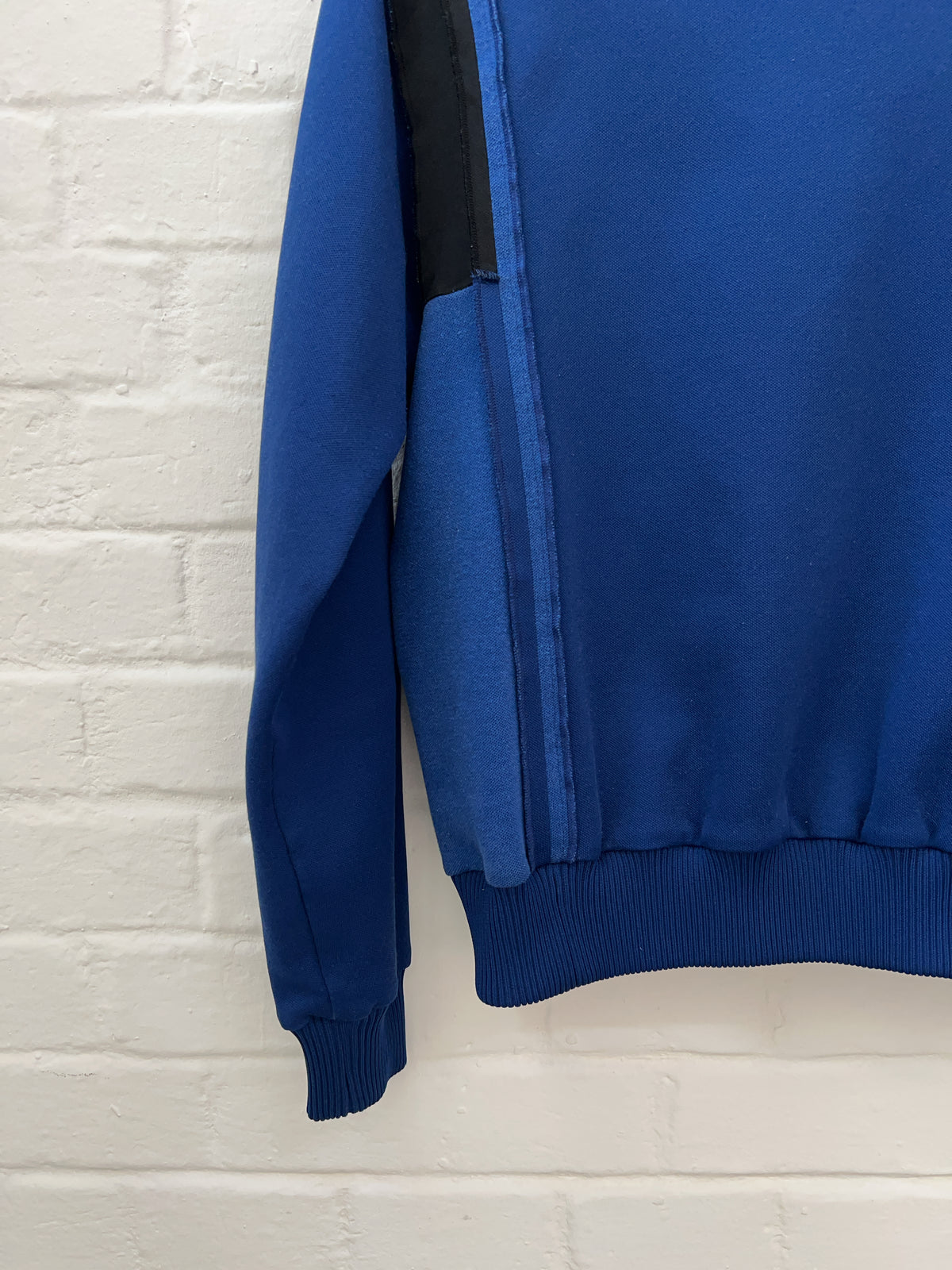 Maison Margiela Reconstructed Jersey Jacke (M) blaue zip Jacke von margiela still thrifting vintage shop 