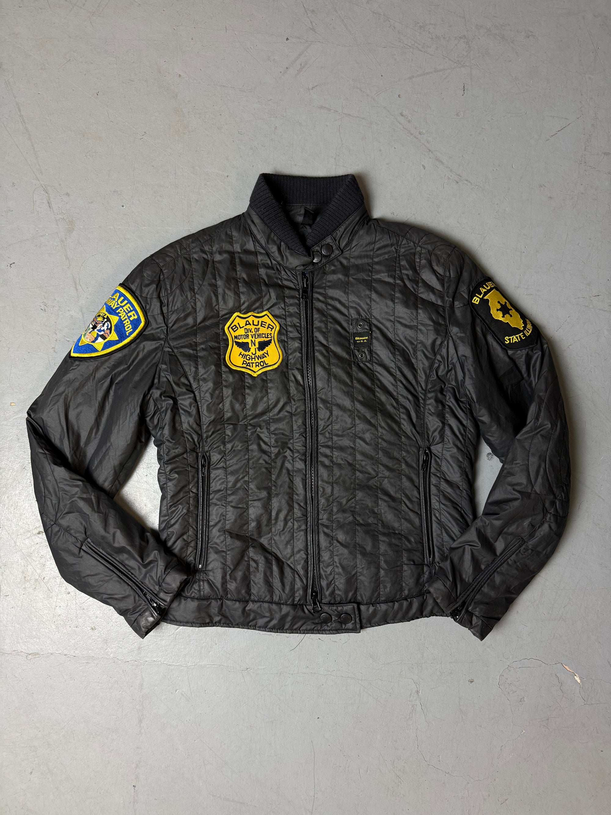 Produktbild von einer Vintage Blauer Light Jacket von vorne