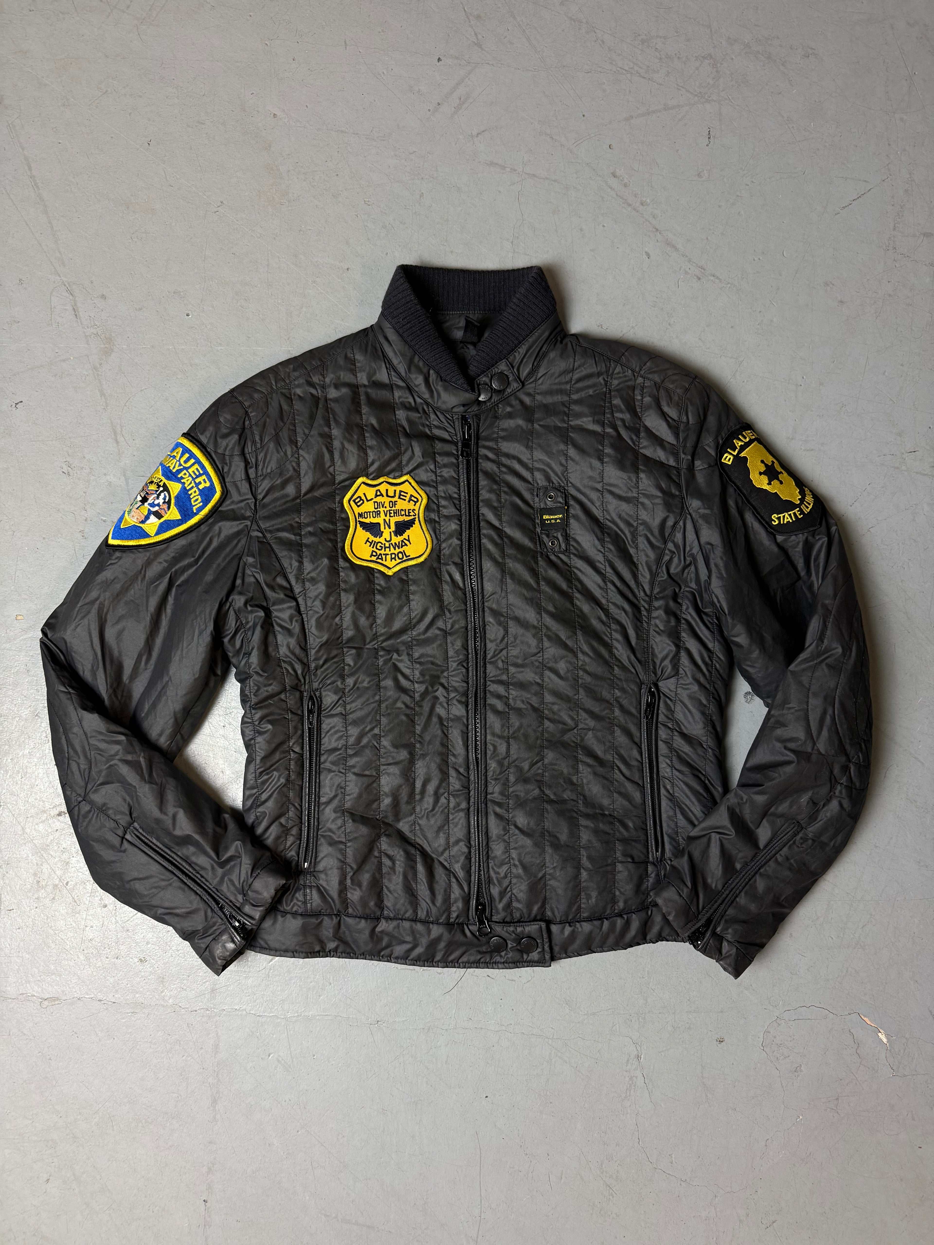 Produktbild von einer Vintage Blauer Light Jacket von vorne