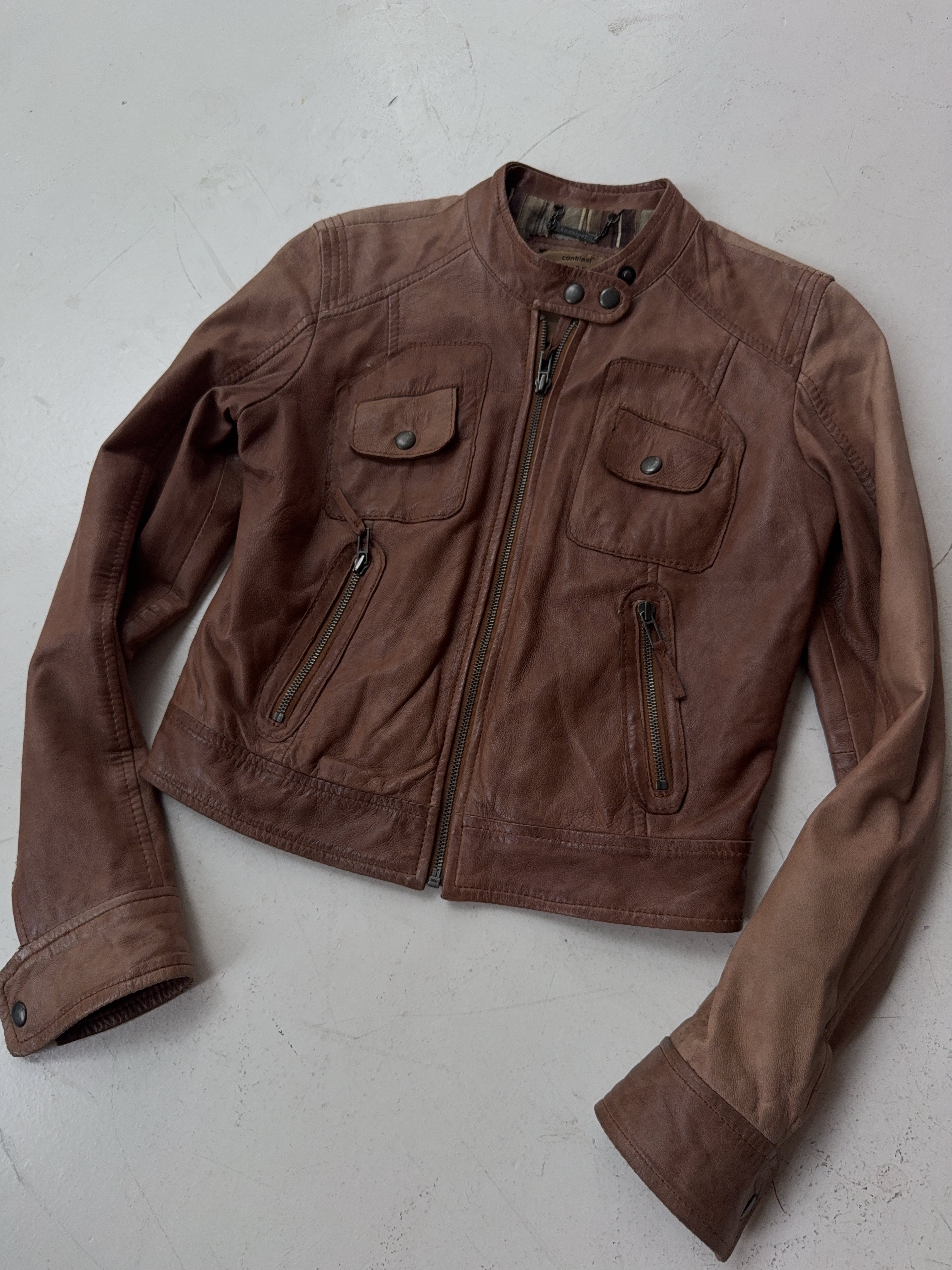 Vintage Conbipel Leder Jacke (M)