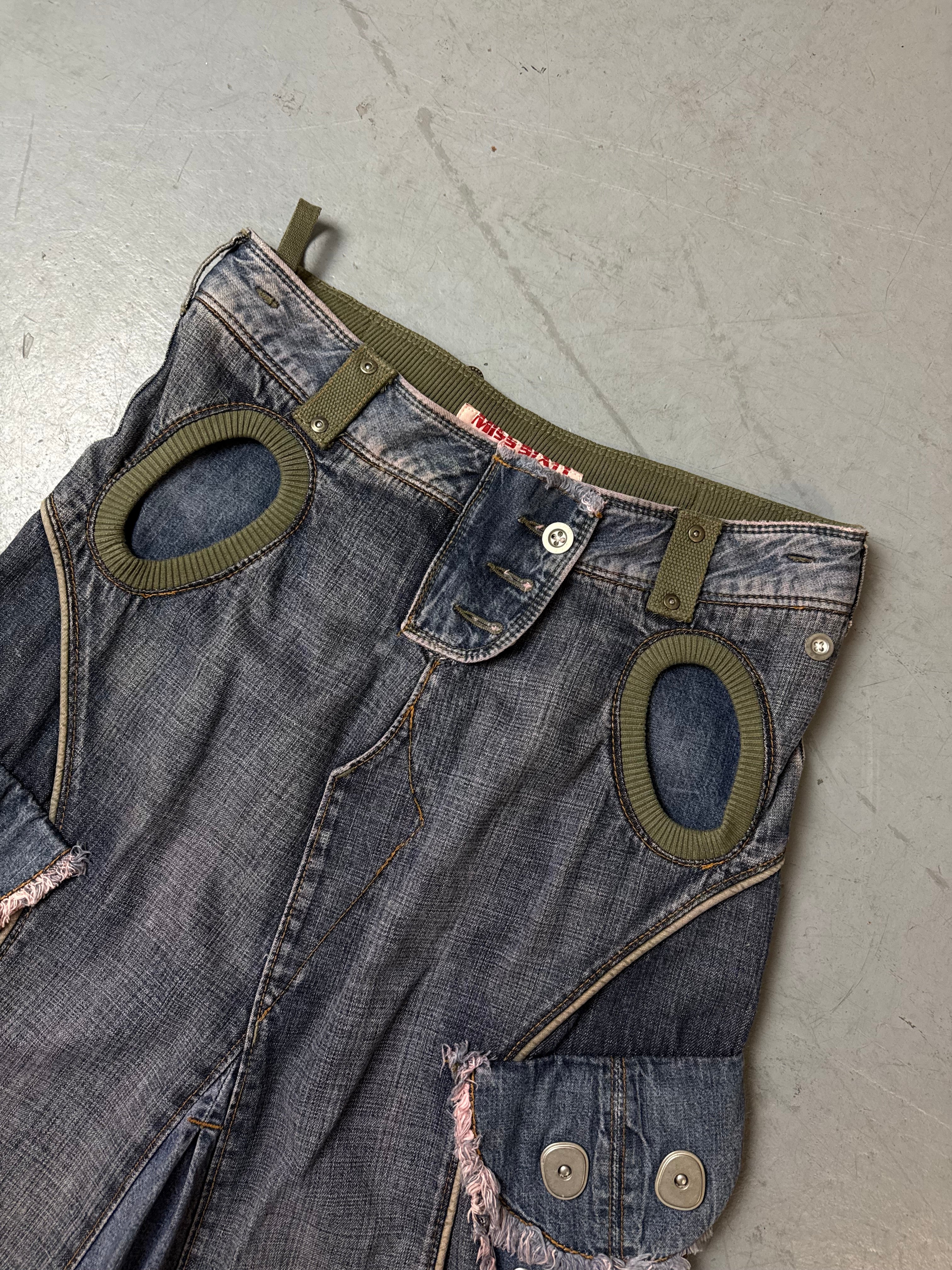 Vintage Miss Sixty Denim Midi Skirt M