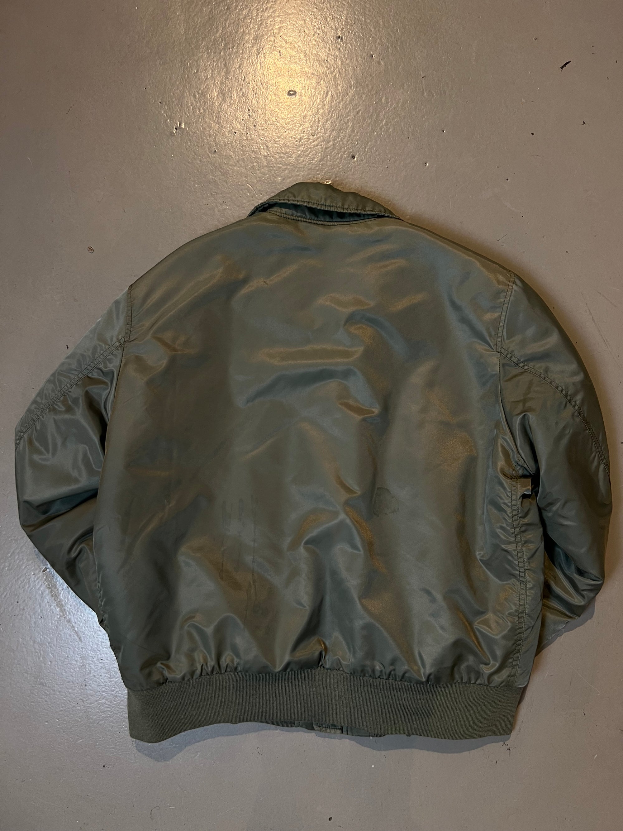 Vintage Green Playboy Bomber Jacket L/XL