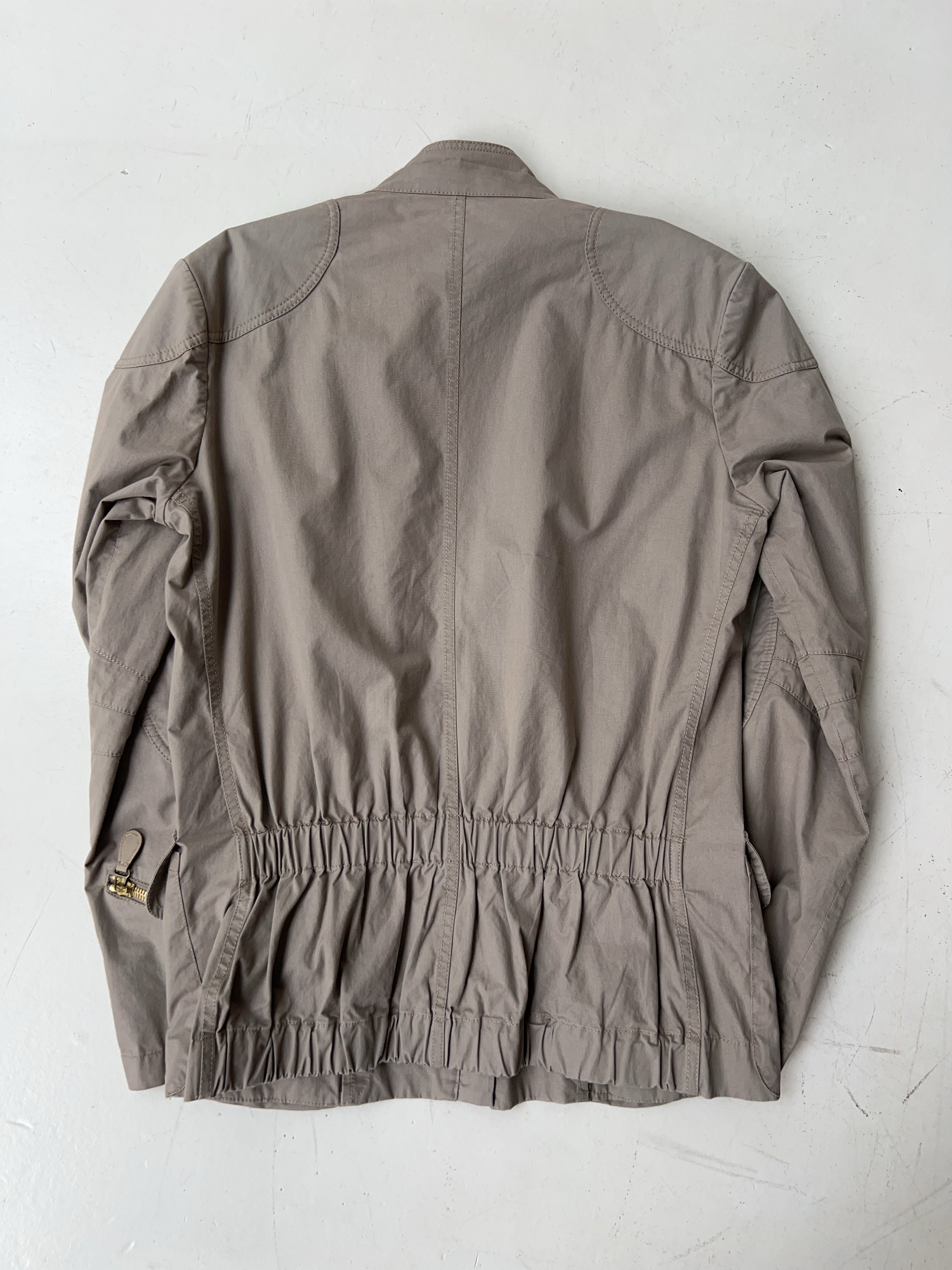 Vintage Bottega Veneta Taupe Mid Coat (L)