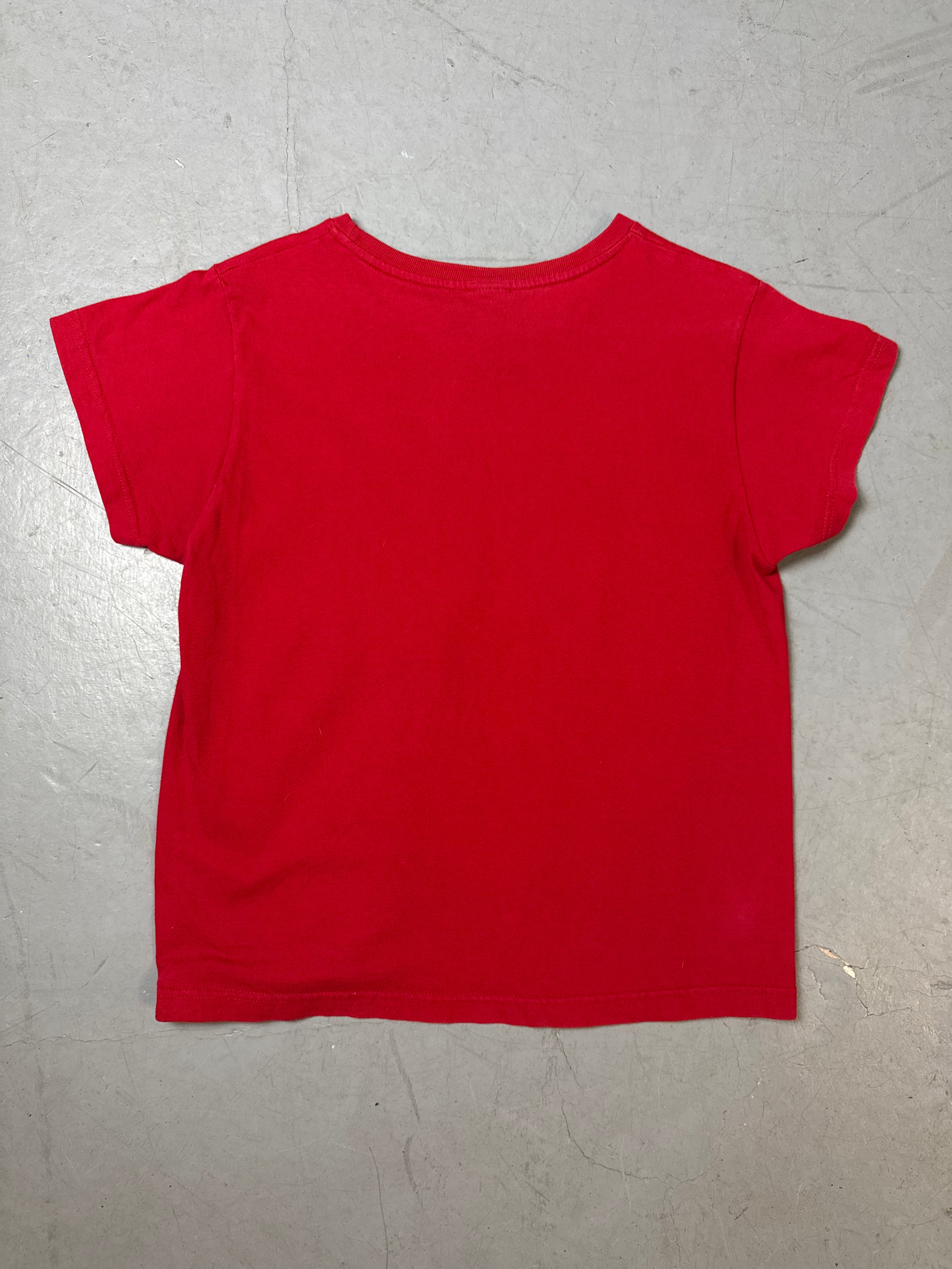 Produktbild von Vintage Red American Girl T-Shirt M von hinten