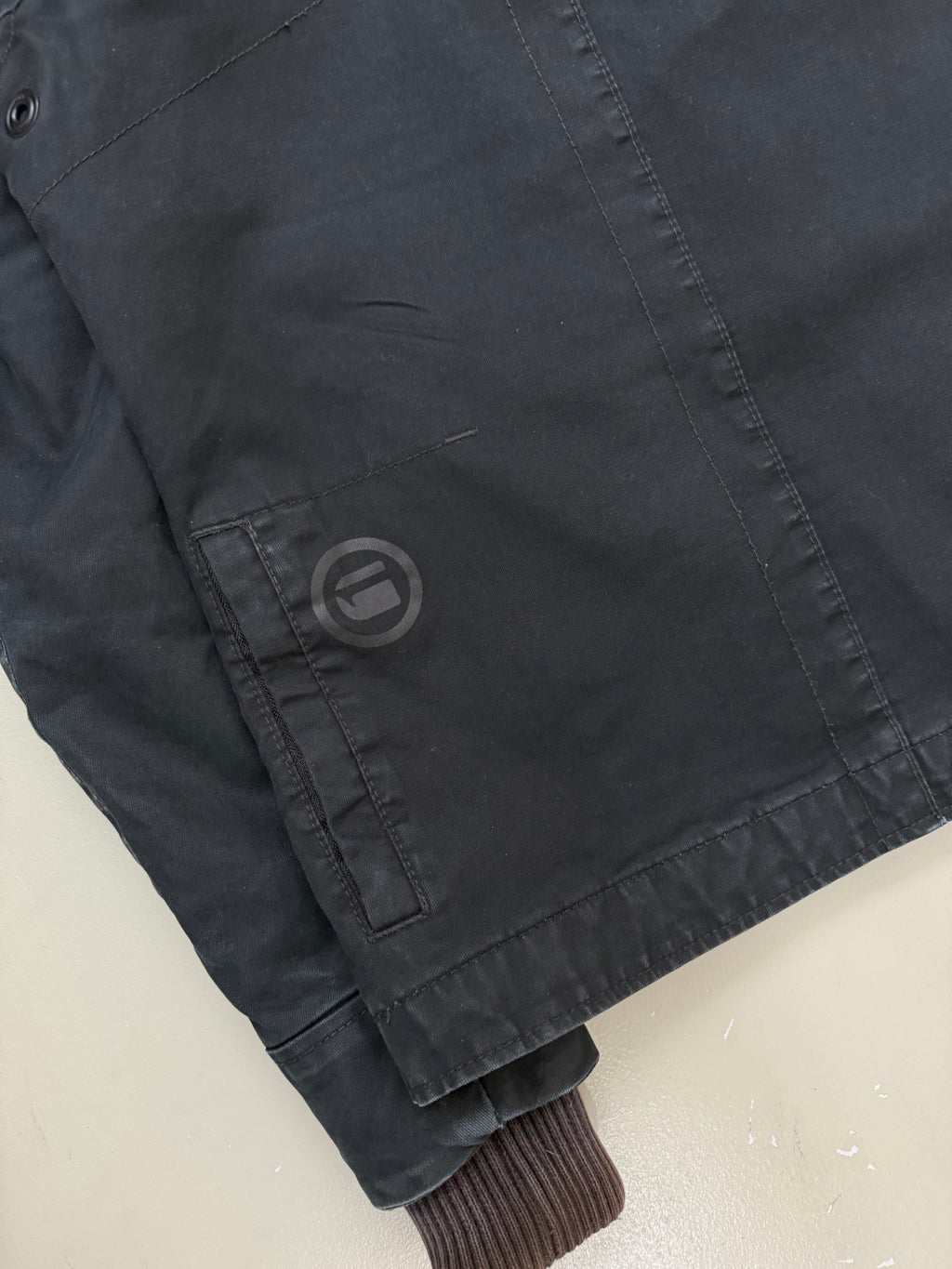 Vintage G-Star Black Workwear Jacket für Herren. Y2K Second Hand 2000s Fashion 