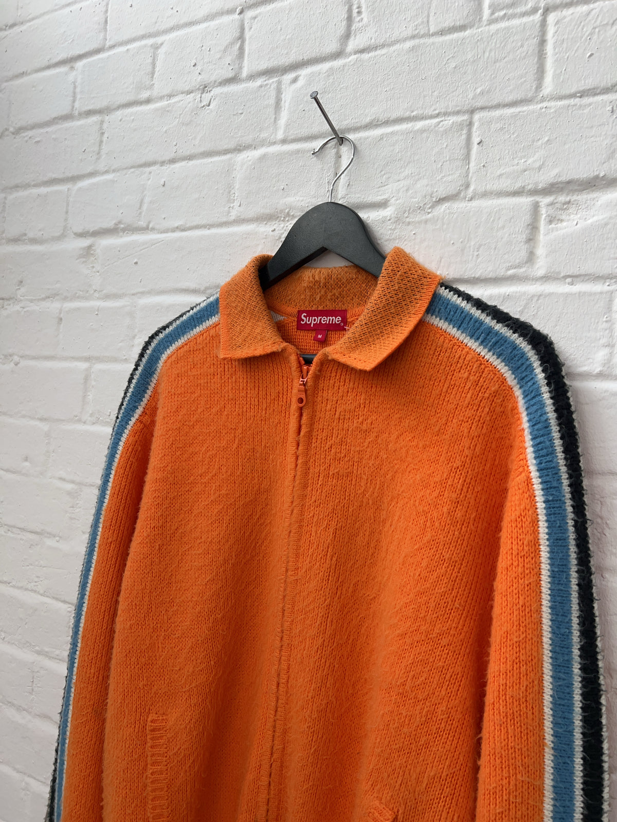 Supreme Mohair Zip Up Jacke Orange (M)