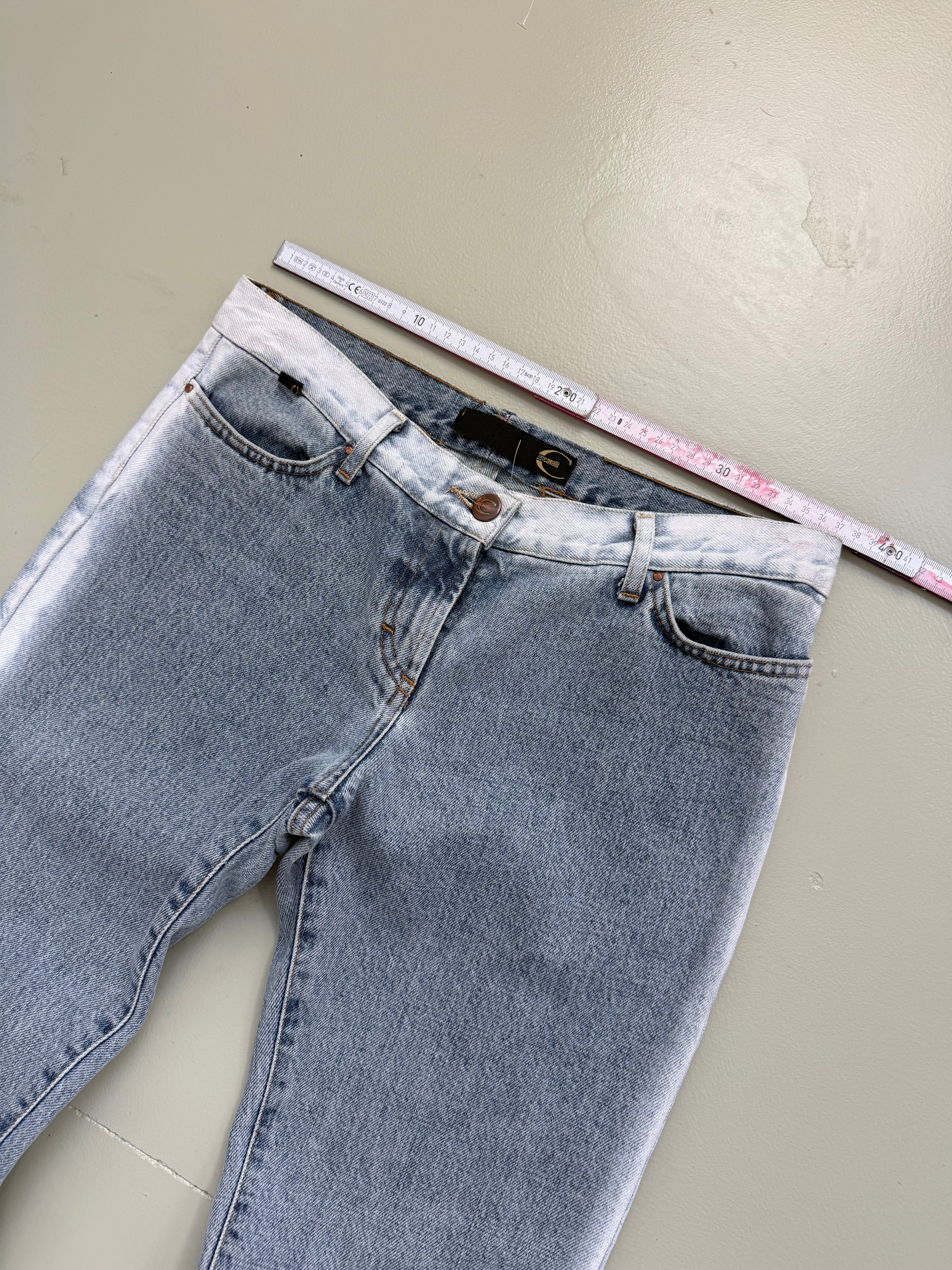 Vintage Faded Cavalli Straight Fit Denim M