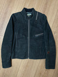 Produktbild Vintage Black G-Star Leather Jacket von vorne 