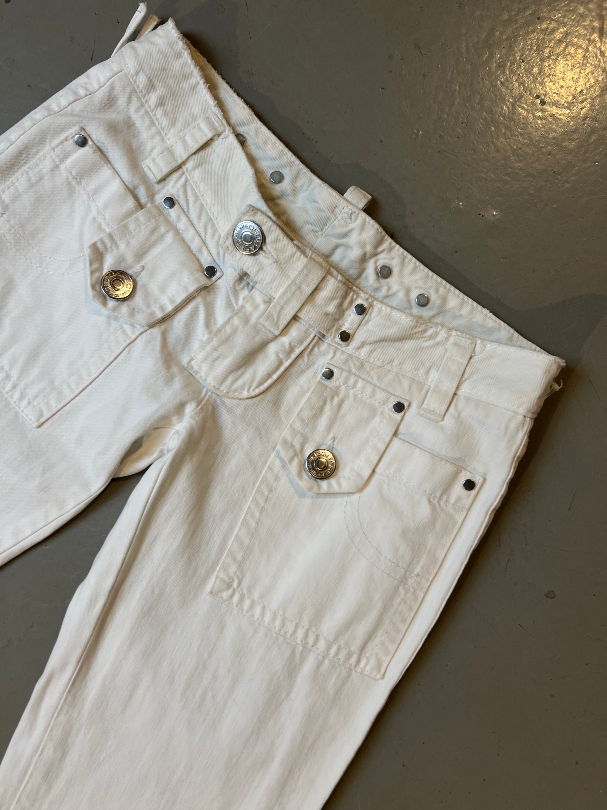Vintage  Dsquared2 Full White Denim S/M