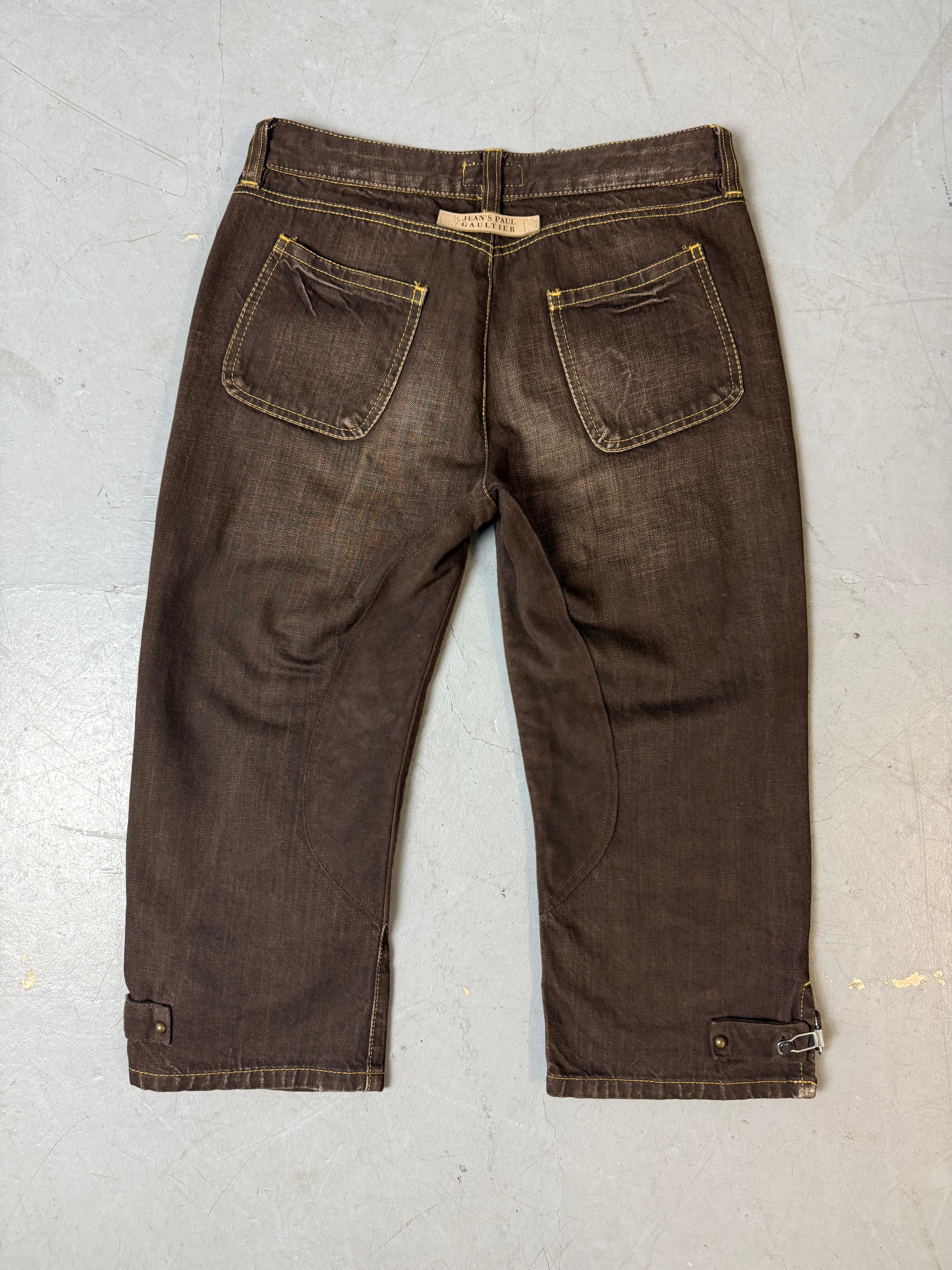 Vintage Jean‘s Paul Gaultier Brown Jeans Shorts XS