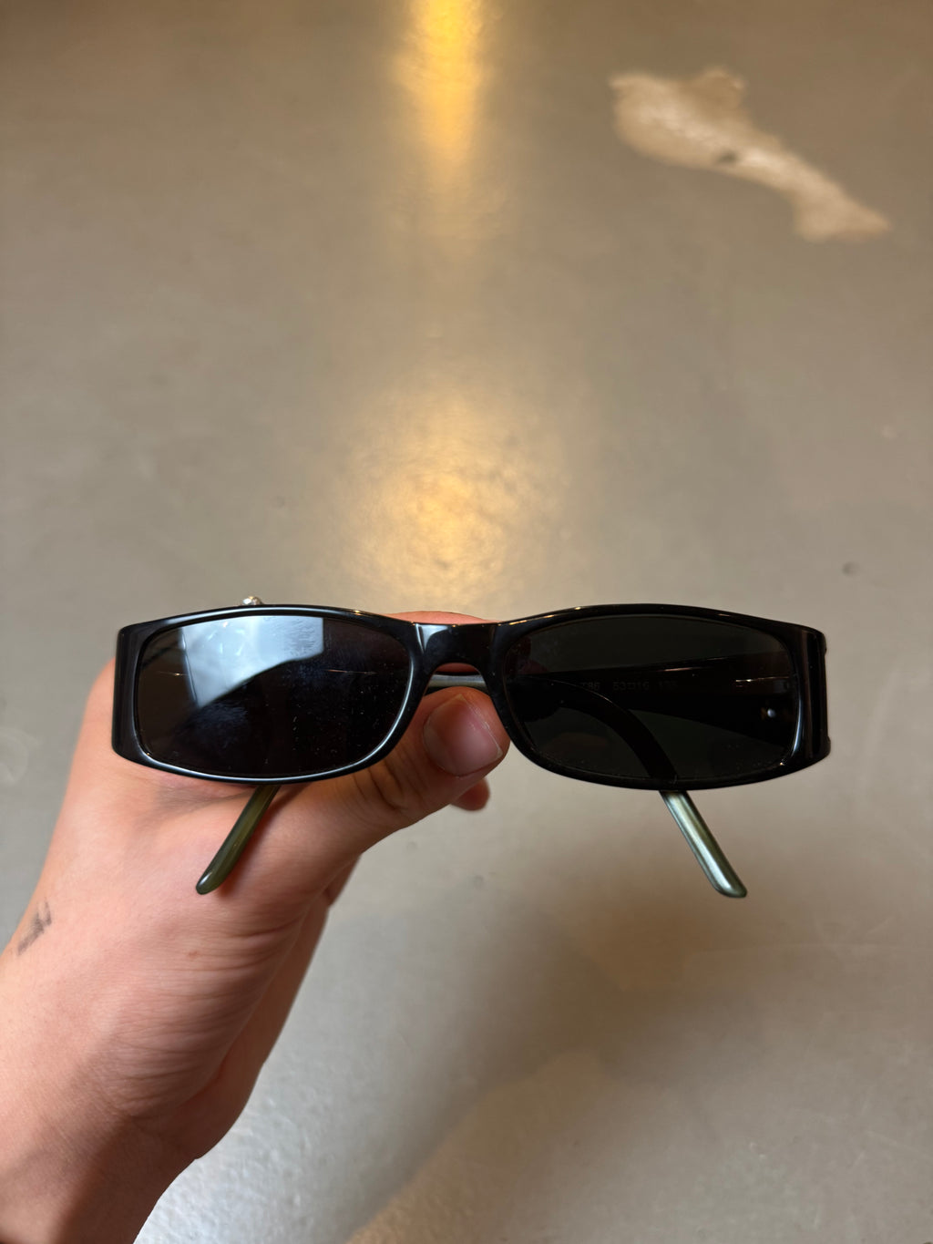 Vintage Just Cavalli Black and Green Sunglasses