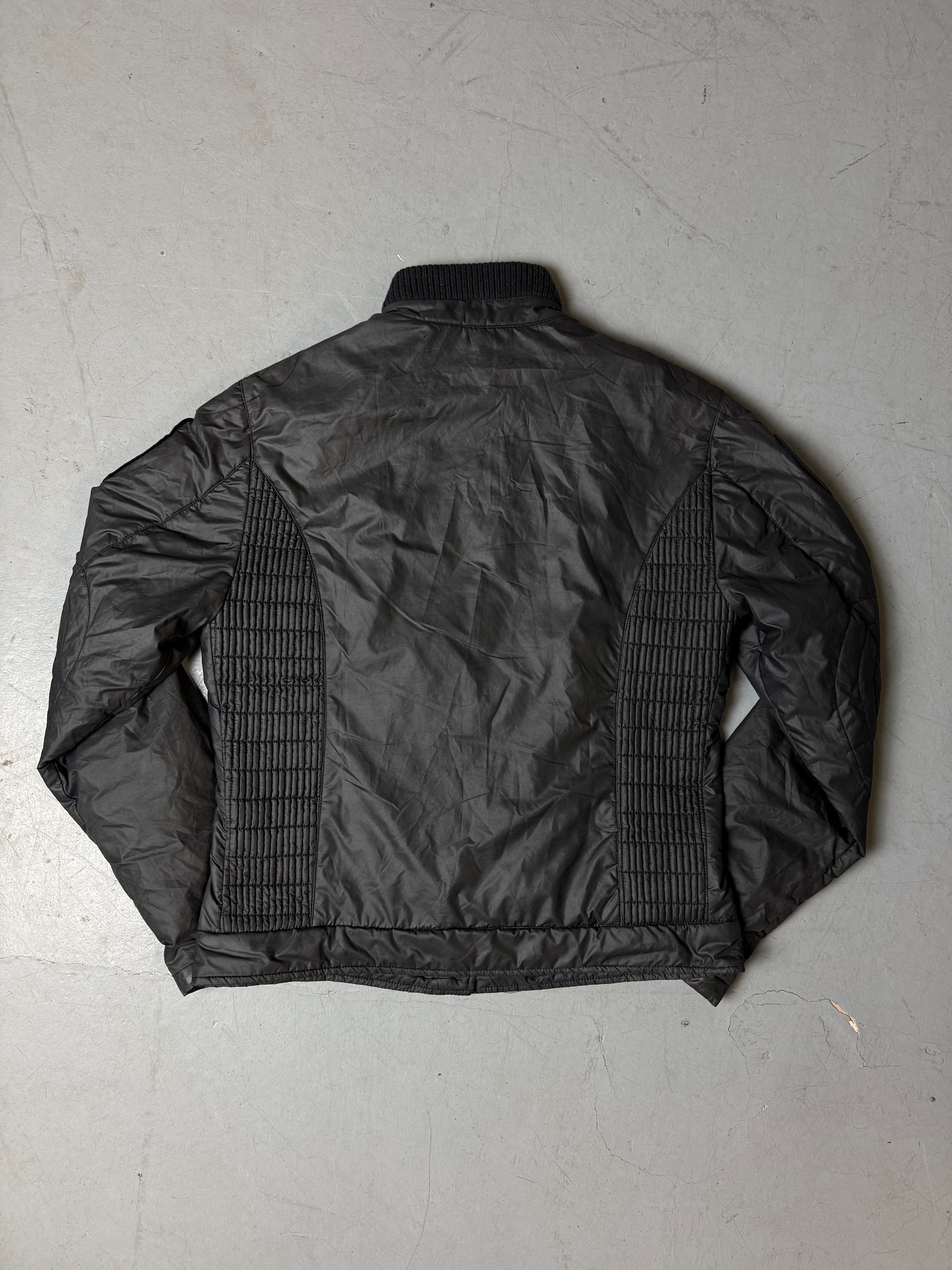 Produktbild von einer Vintage Blauer Light Jacket von hinten