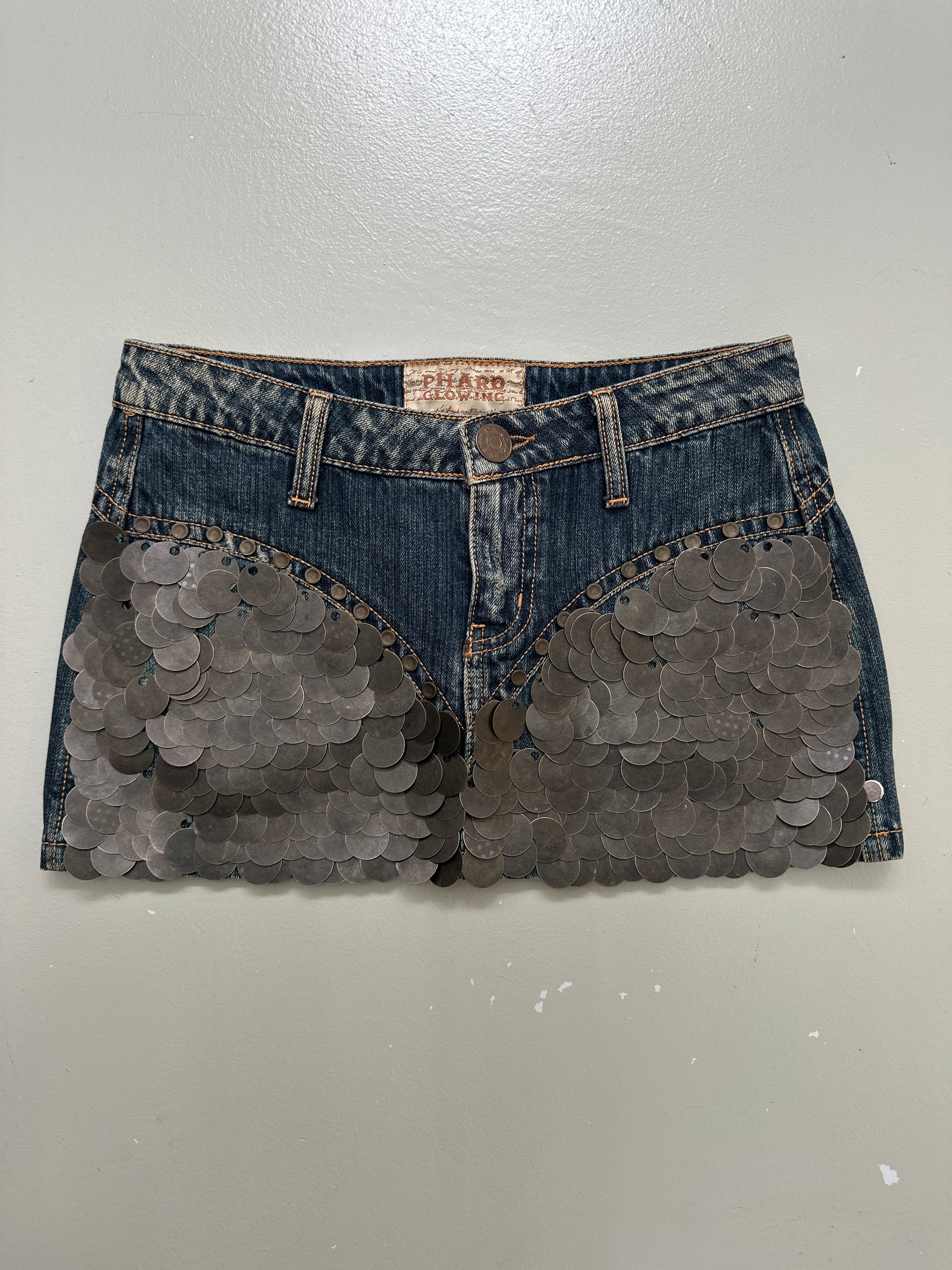 Vintage Phard Denim Mini Skirt XS