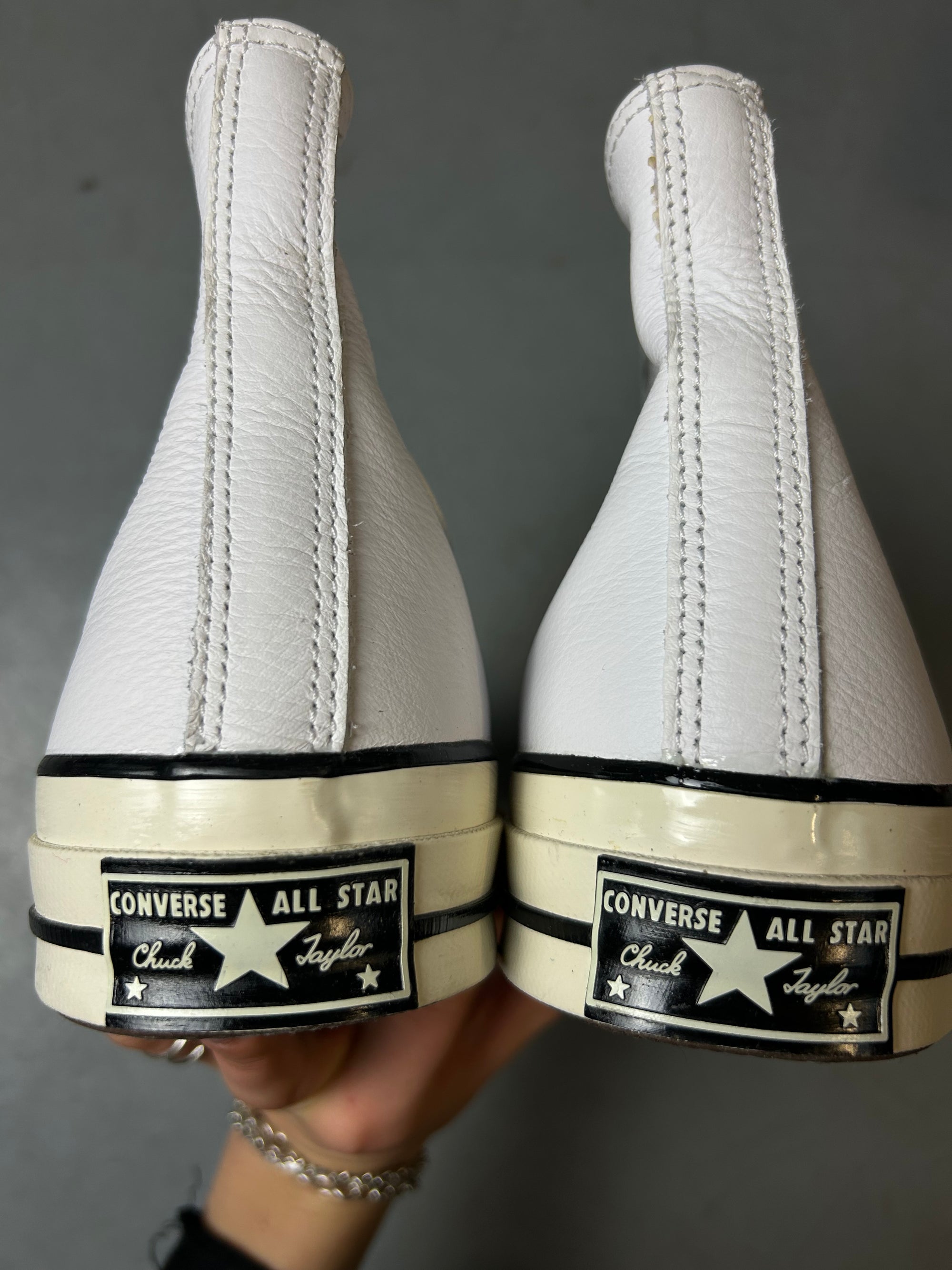 Produktbild von Vintage Converse Chucks White 43 von hinten