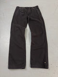 Vintage Polo Jeans Black Straight Leg Pants für Herren. Secondhand Y2K 2000s Fashion