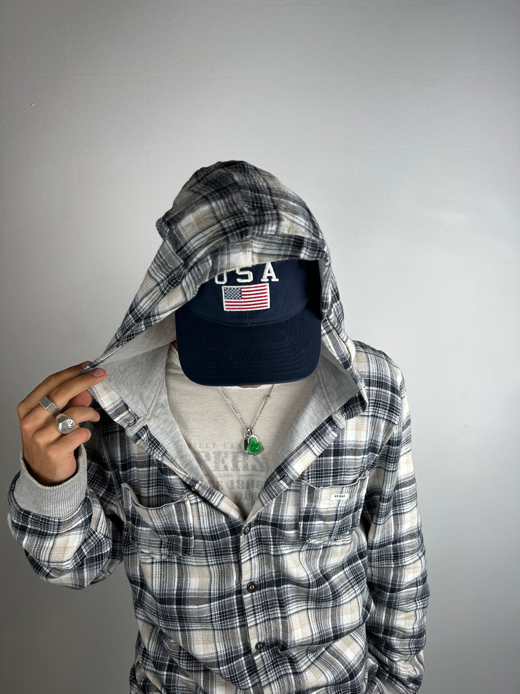 Vintage Guess Lumberjack Hoodie L/XL