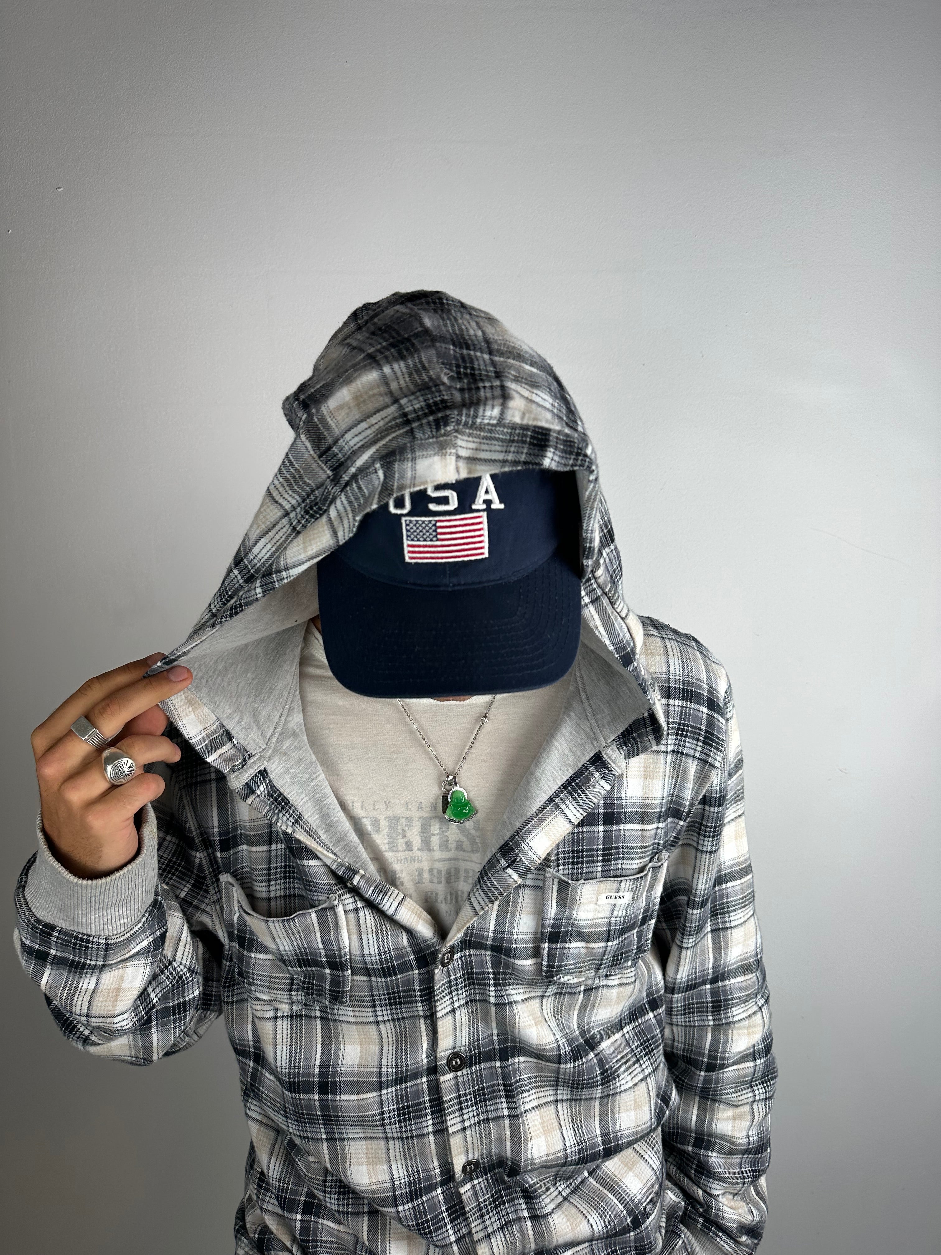 Vintage Guess Lumberjack Hoodie L/XL