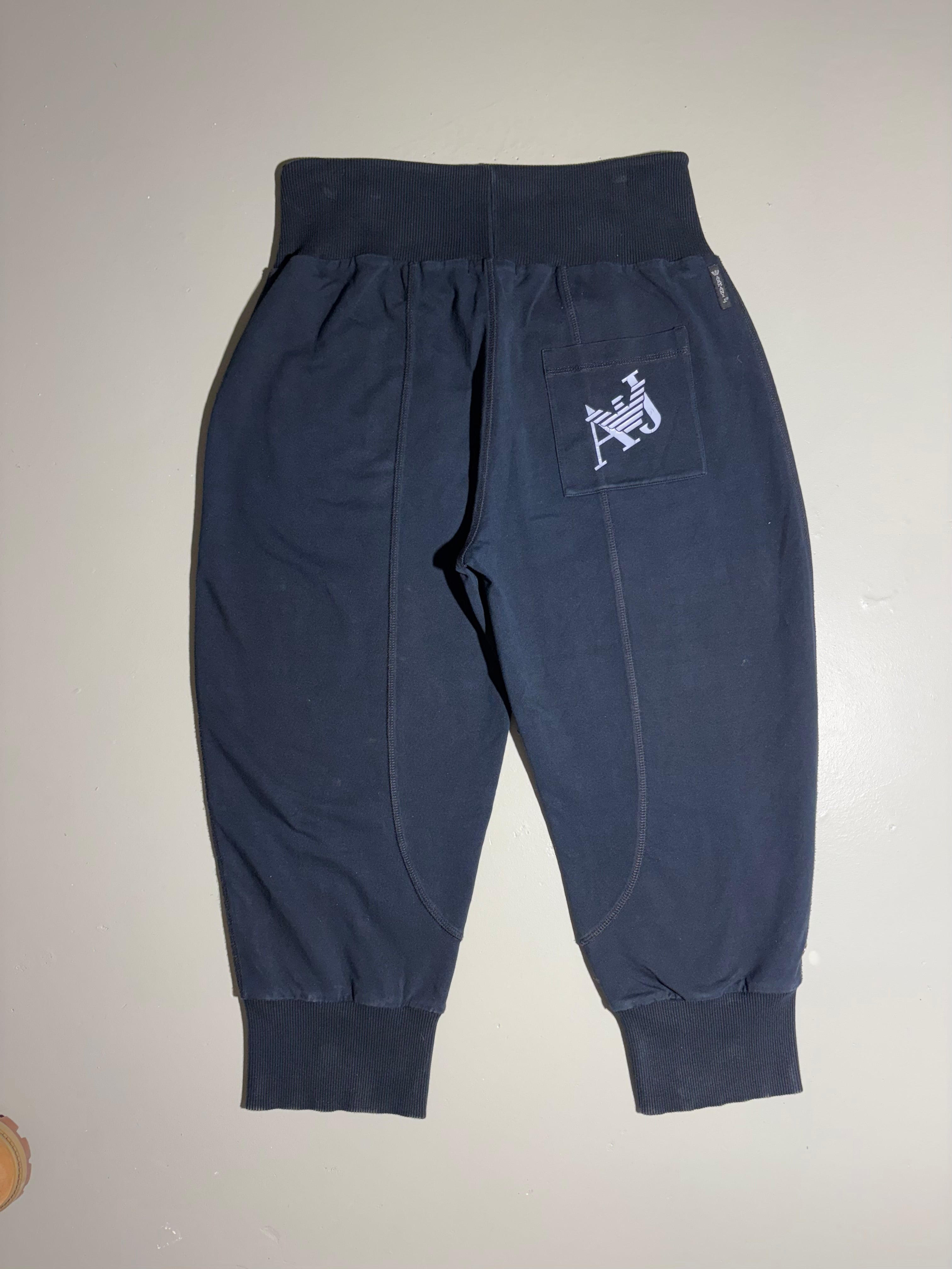 Vintage Armani Jeans Knee Length Jogger S/M