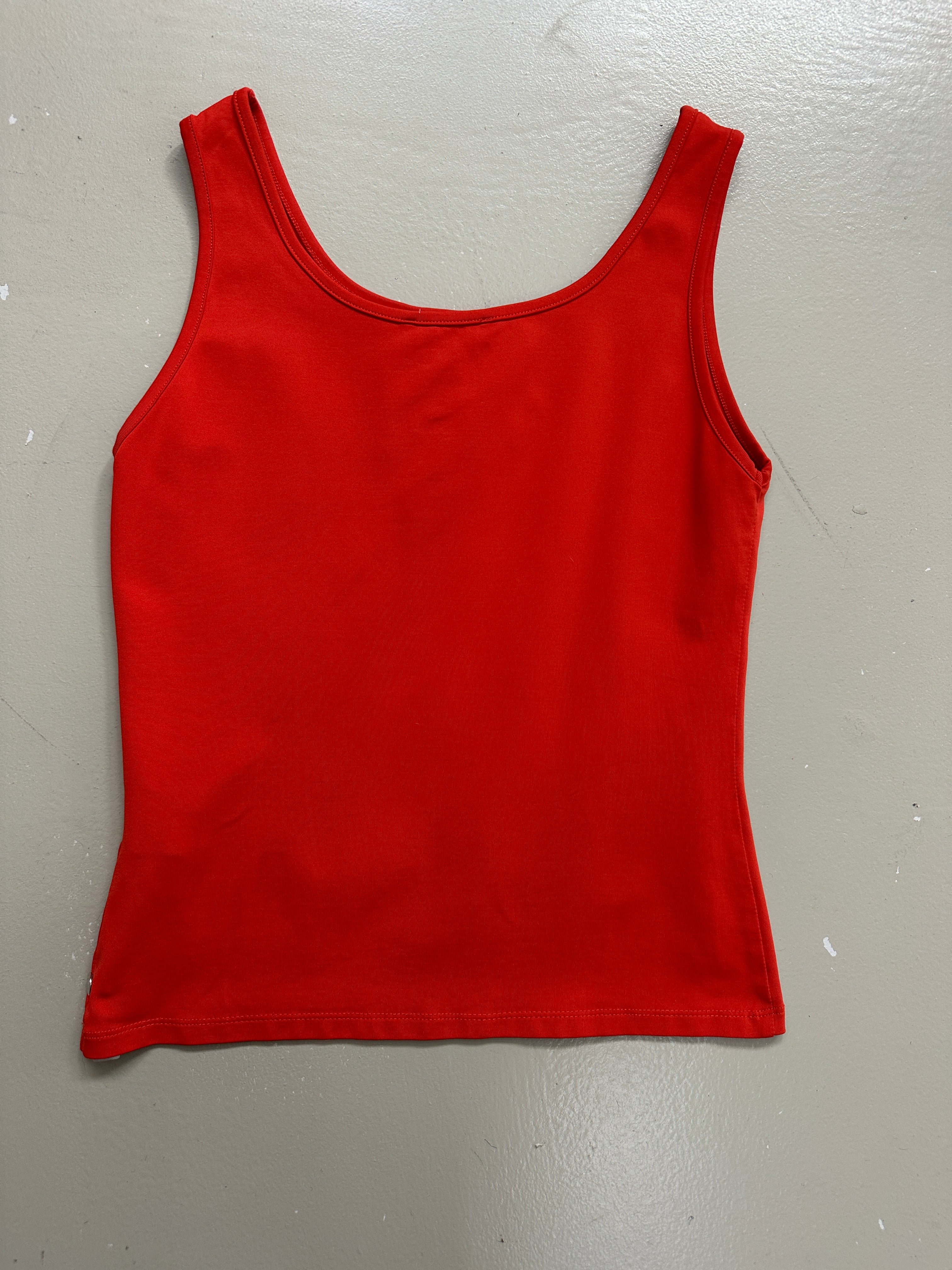 Vintage Kookai Orange Printed Tank Top M/L