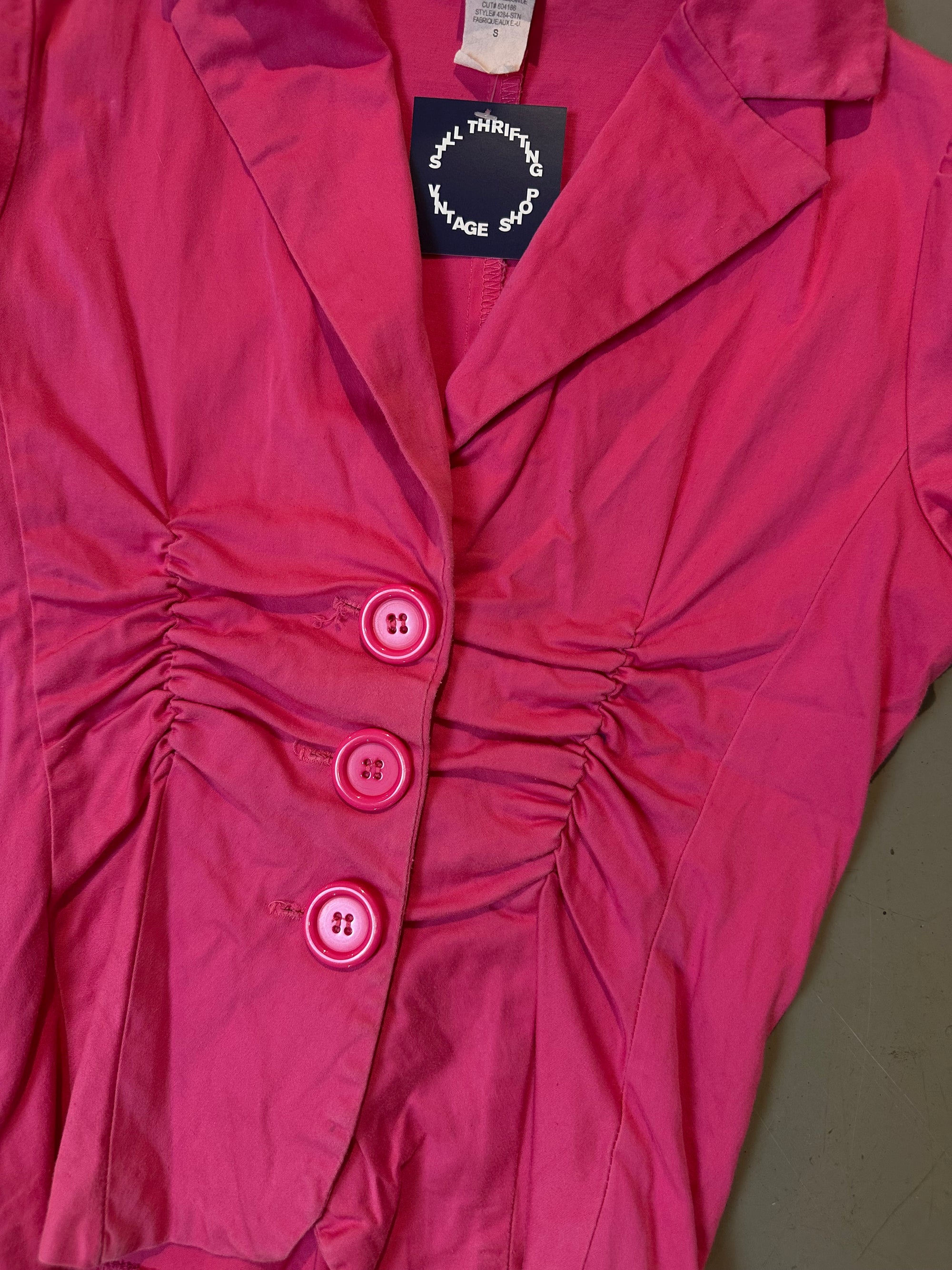Vintage Pink Blouse Top S
