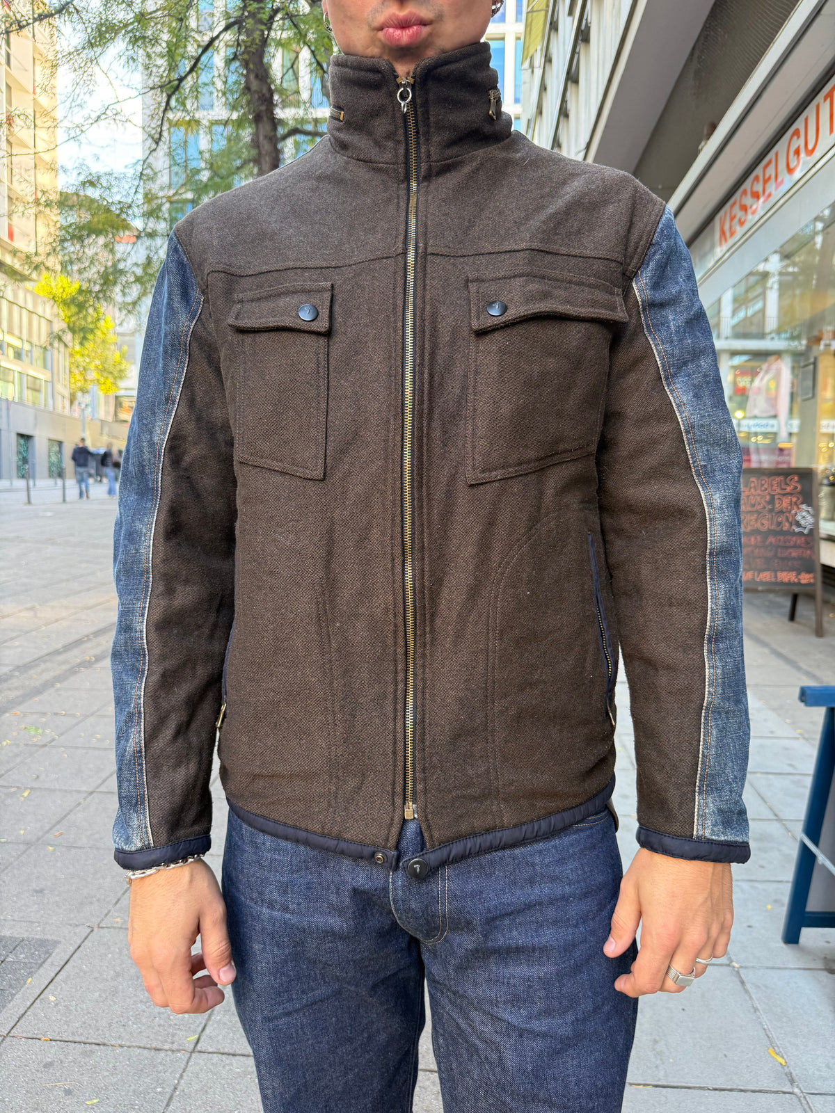 Vintage Trussardi Jeans Jeansjacke (L)