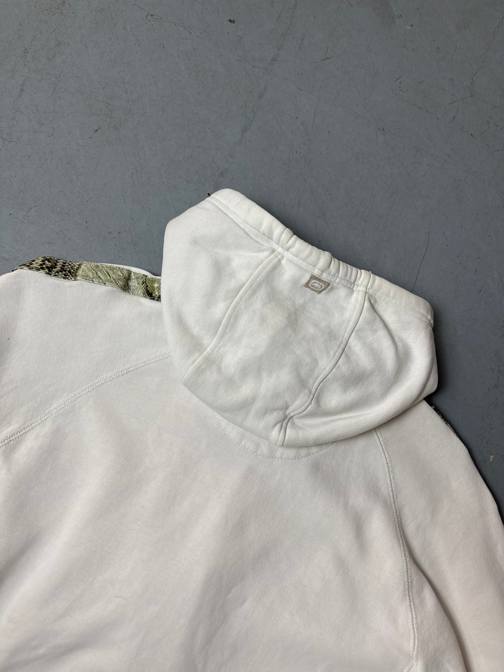 Vintage Ecko Unltd. White Oversized Zip Up Hoodie S/M