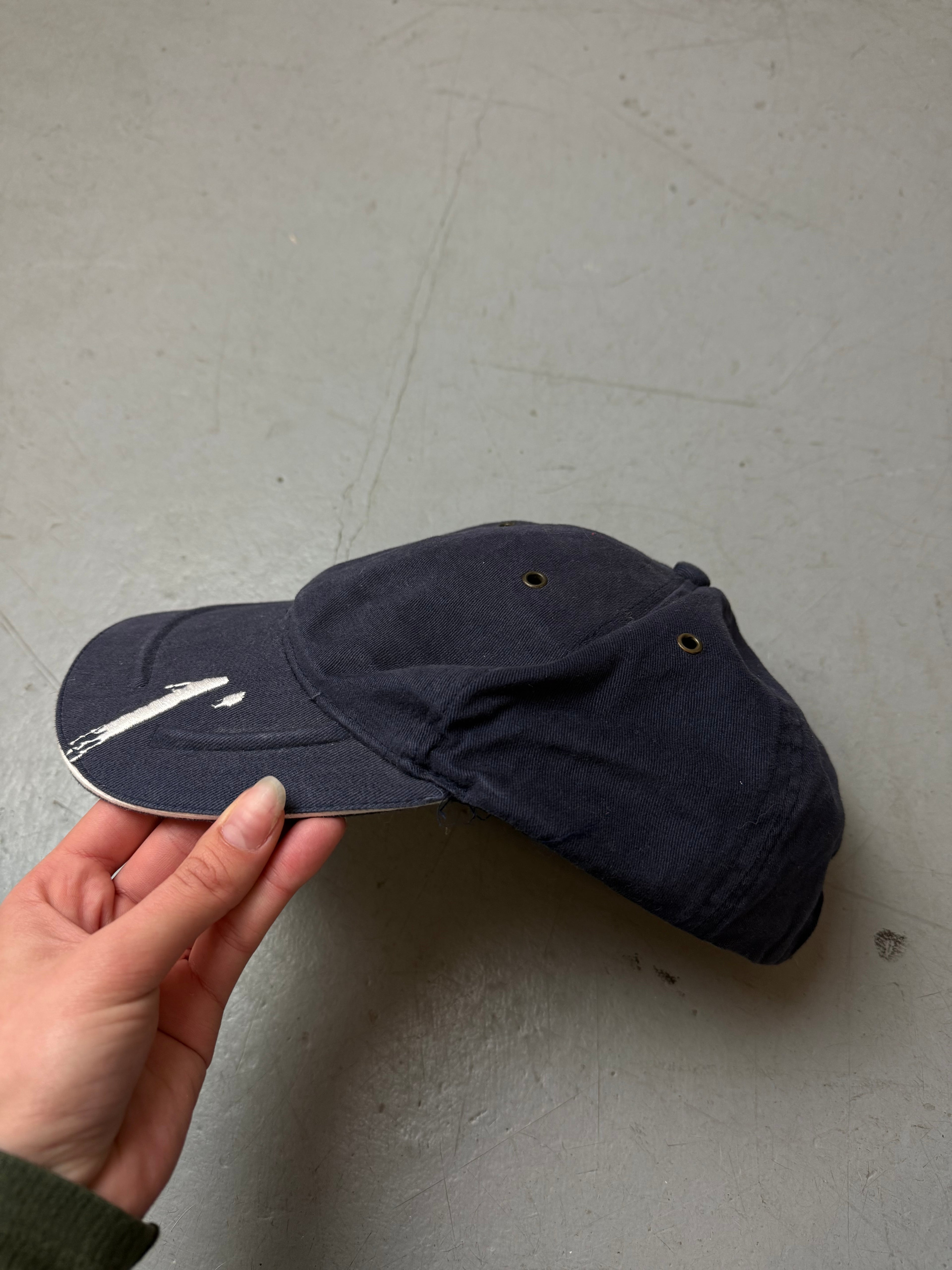Vintage Dark Blue Cap. Unisex. Y2K Second Hand 2000s Fashion