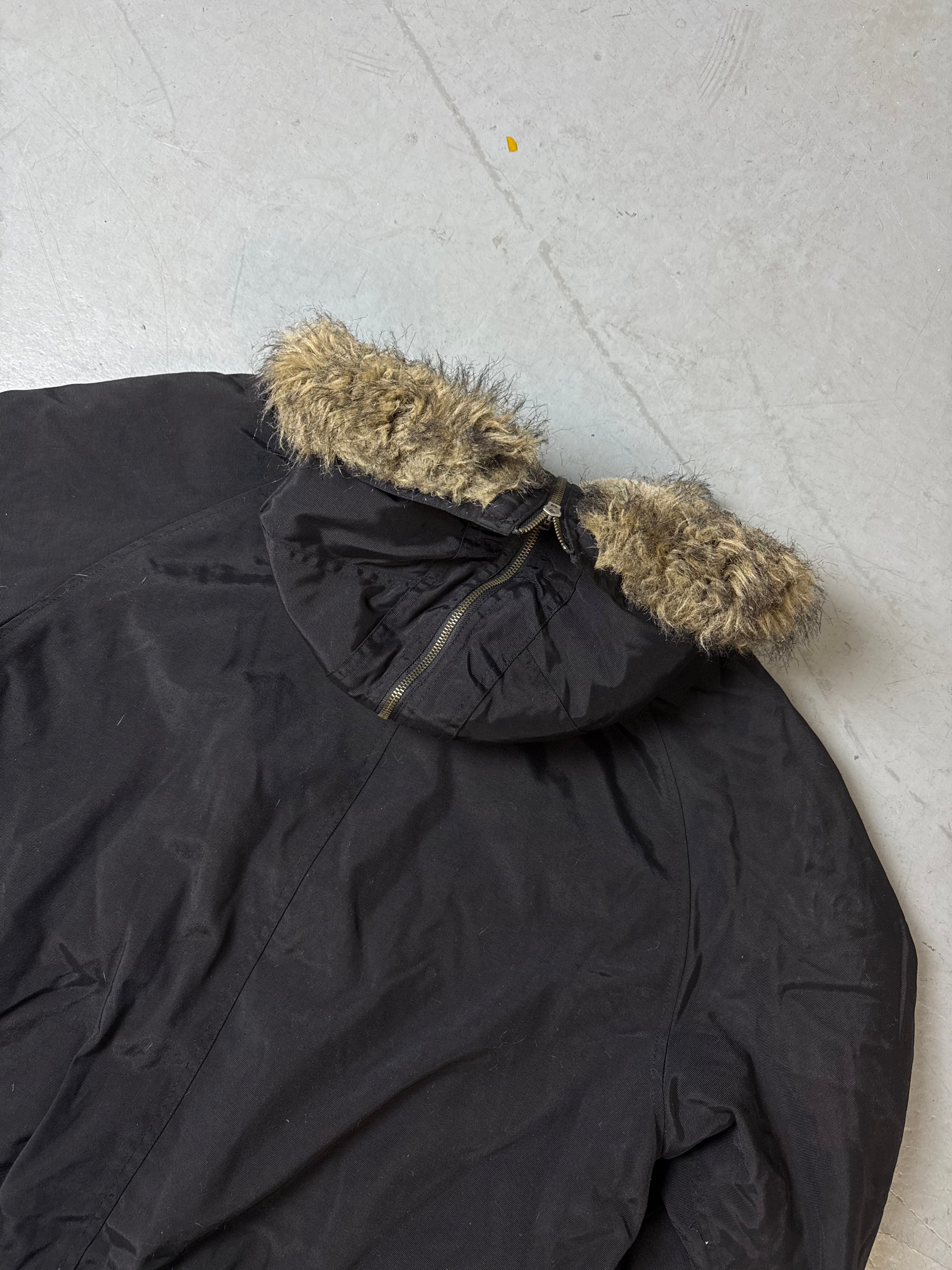 Vintage X-Cape Black Winter Jacket L