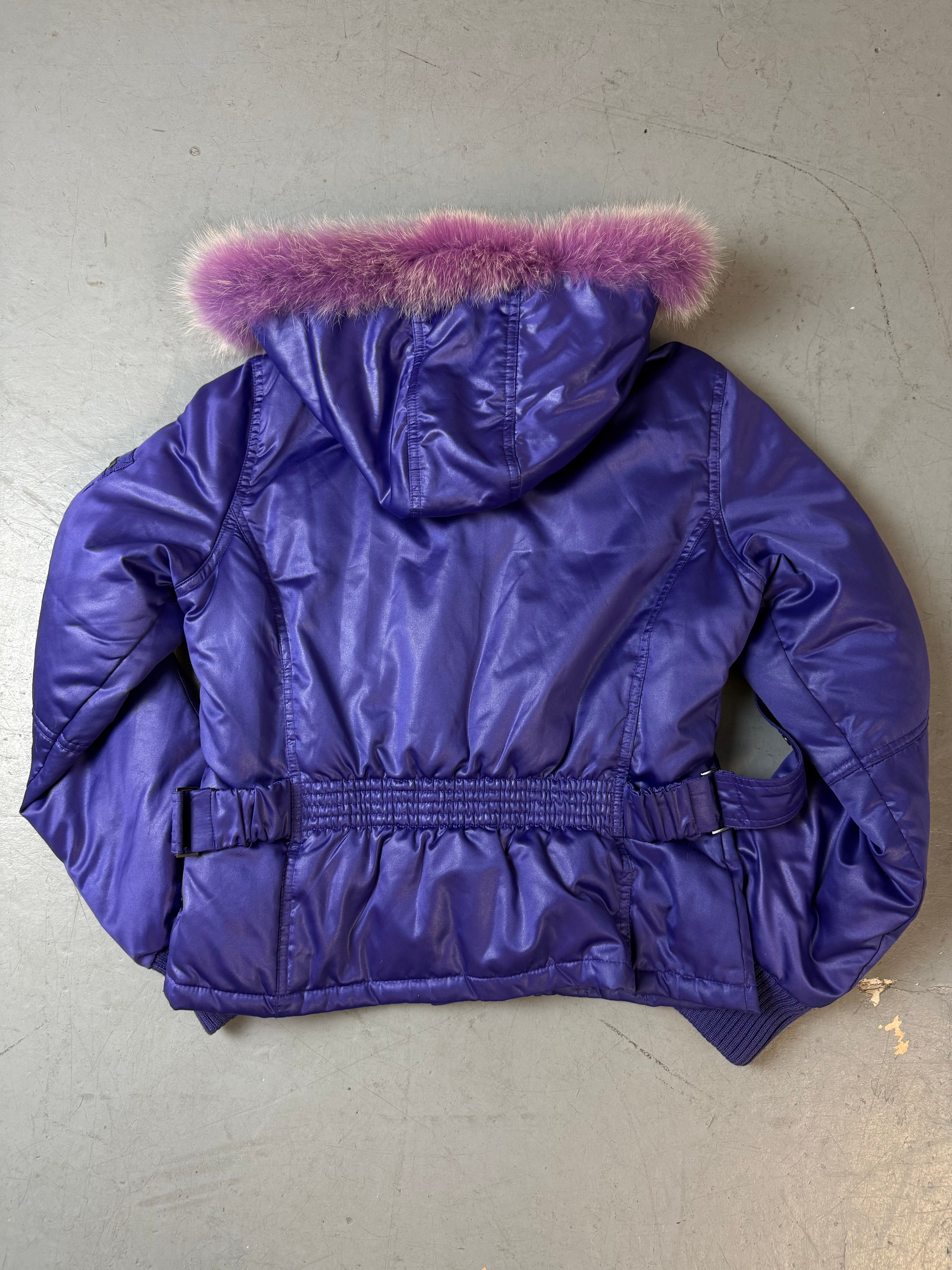 Vintage Phard Lila Daunenjacke. Y2K 2000s Fashion 