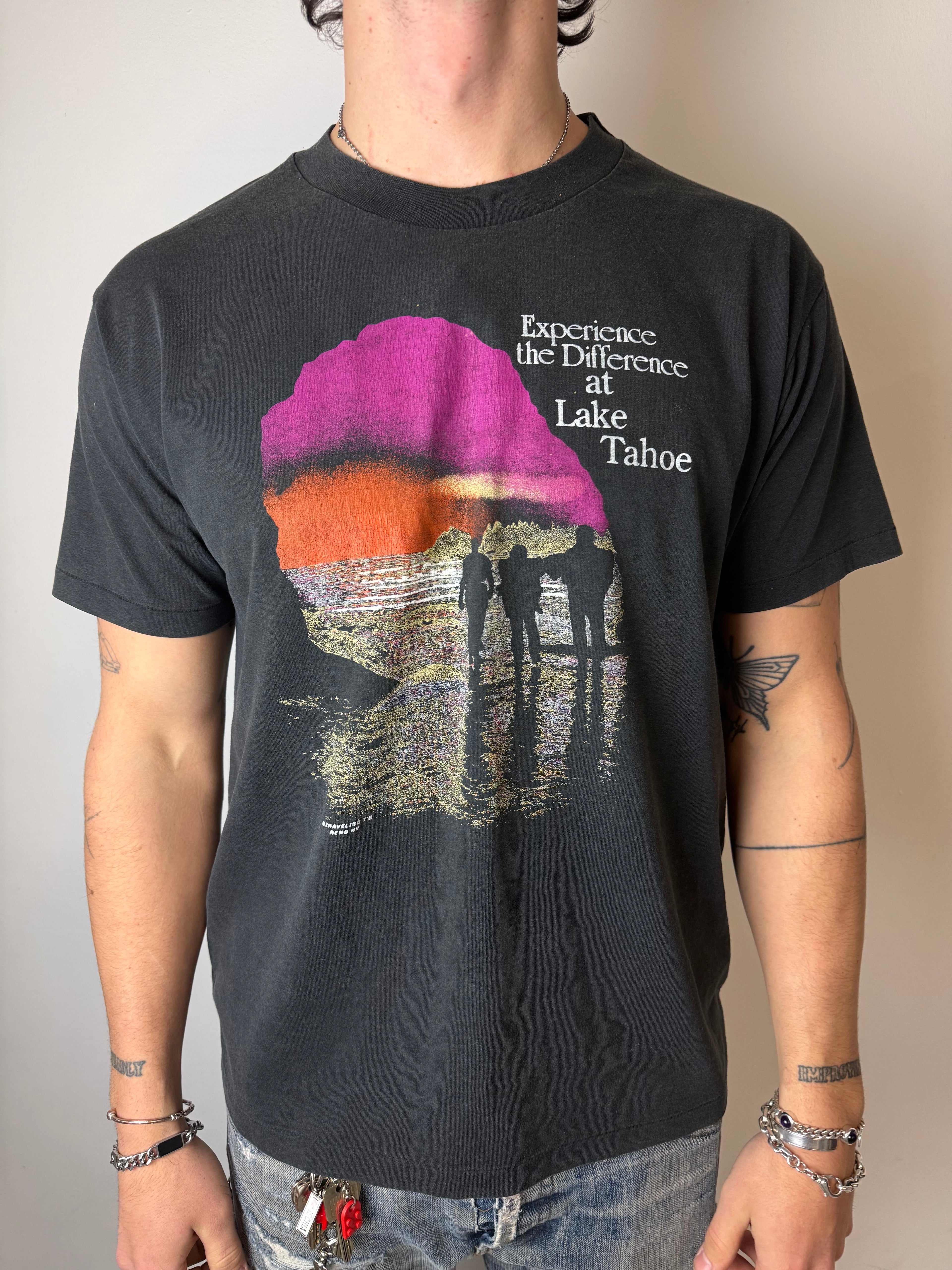 Vintage Lake Tahoe Printed T-Shirt L