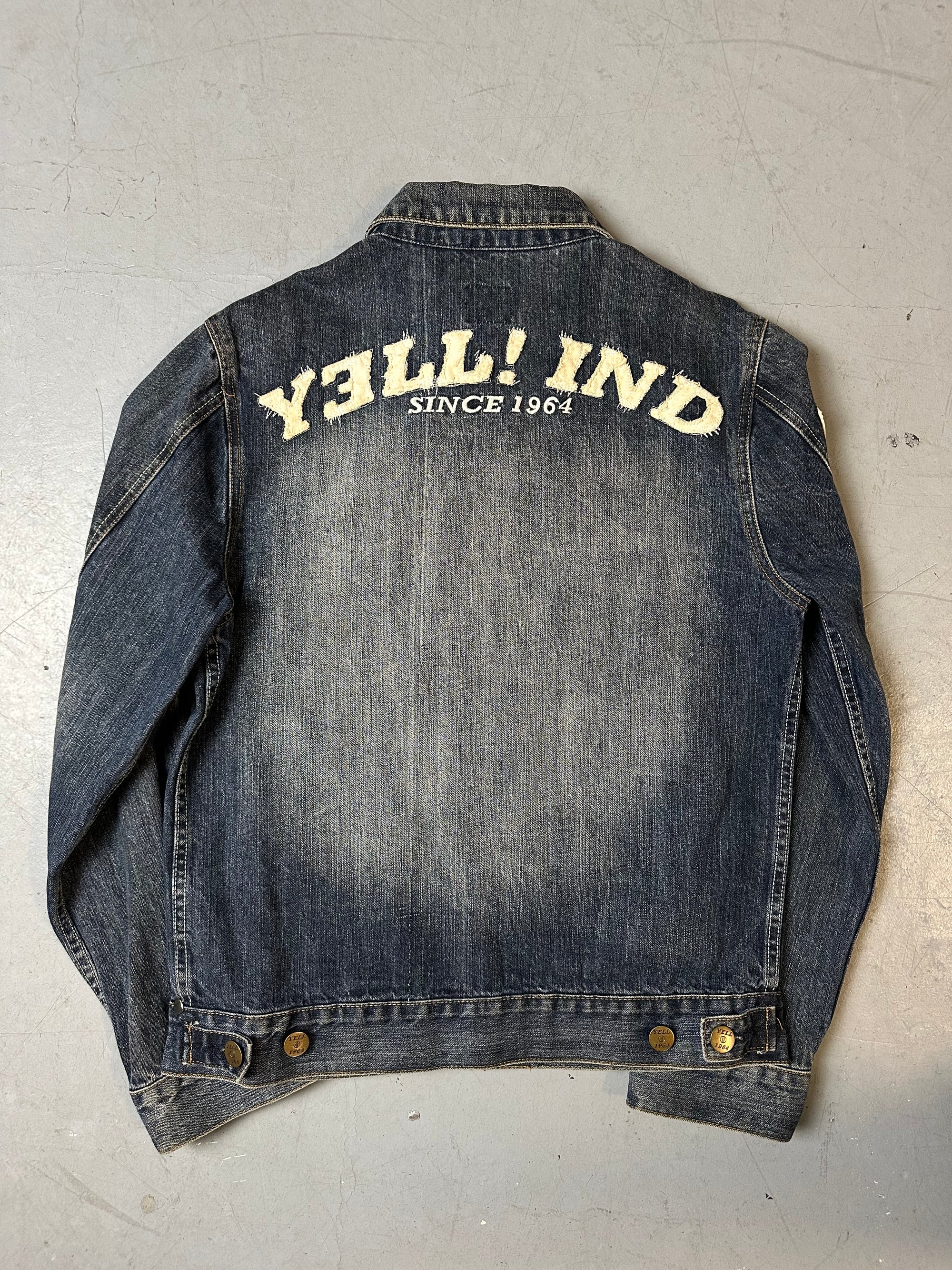 Vintage Yell! Jeans Jacket with Backprint L