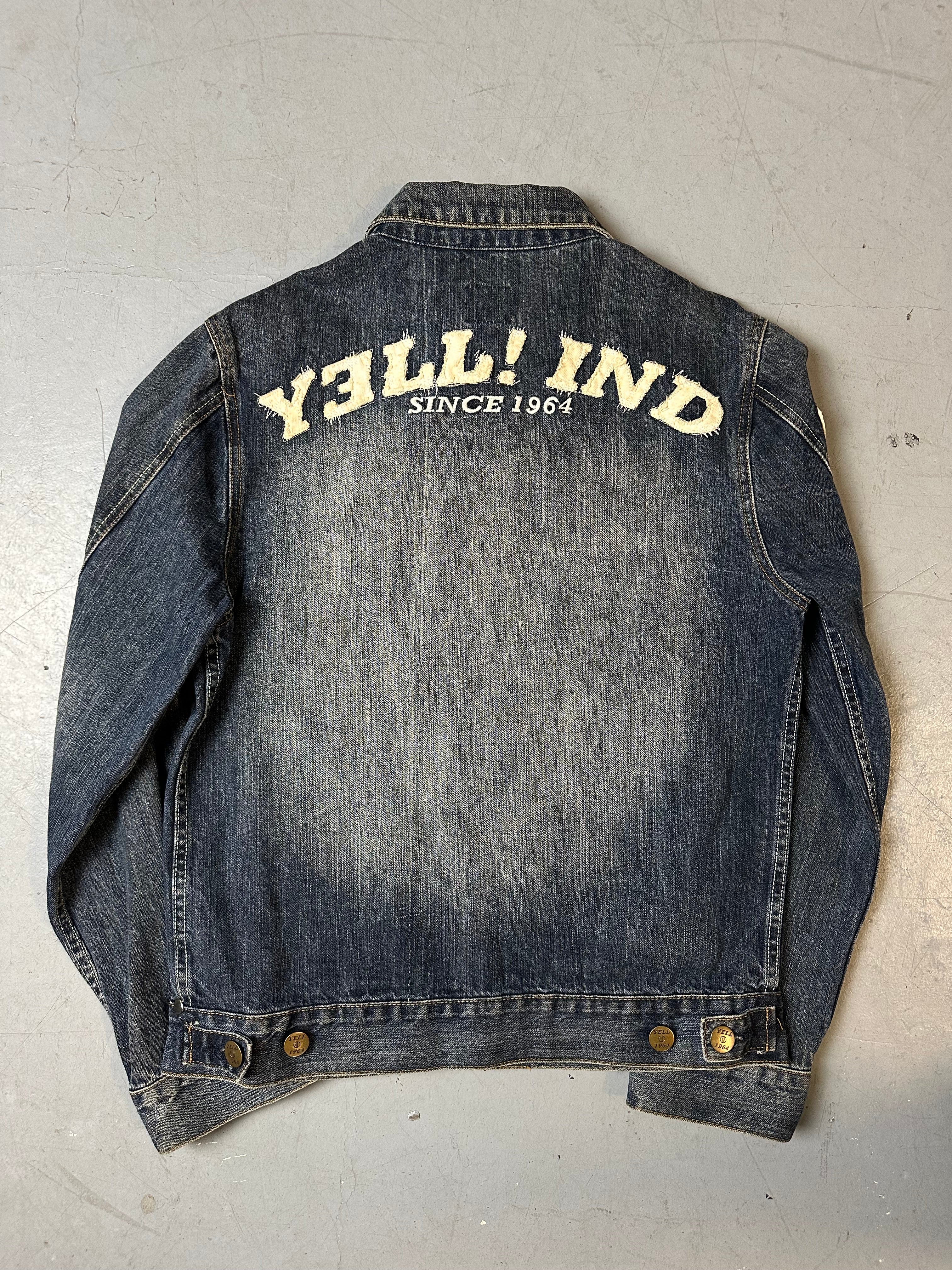 Vintage Yell! Jeans Jacket with Backprint L
