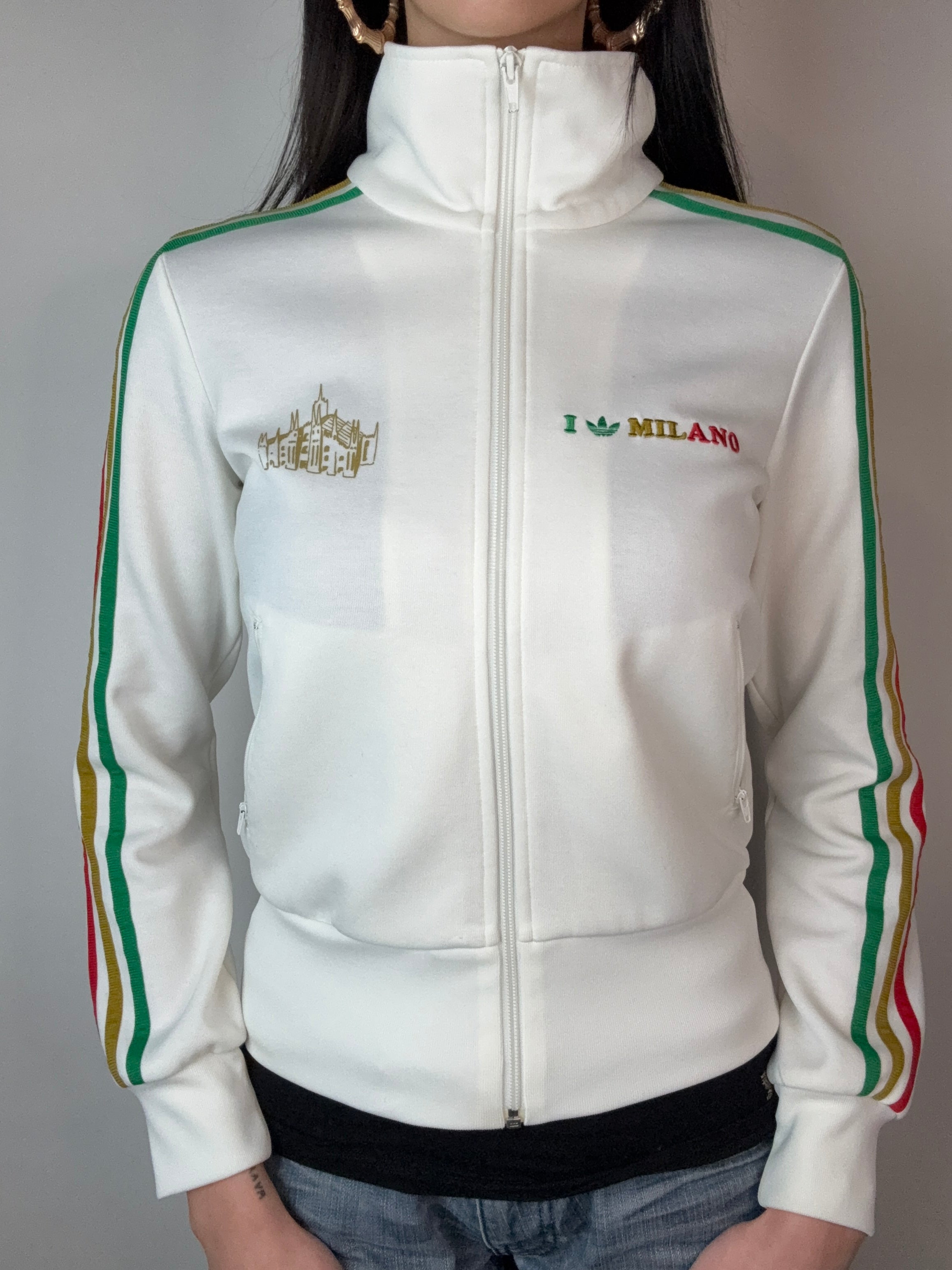 Vintage Adidas Italy Milano Track Jacket S/M