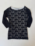 Vintage Lace Halfsleeve Top (XS)