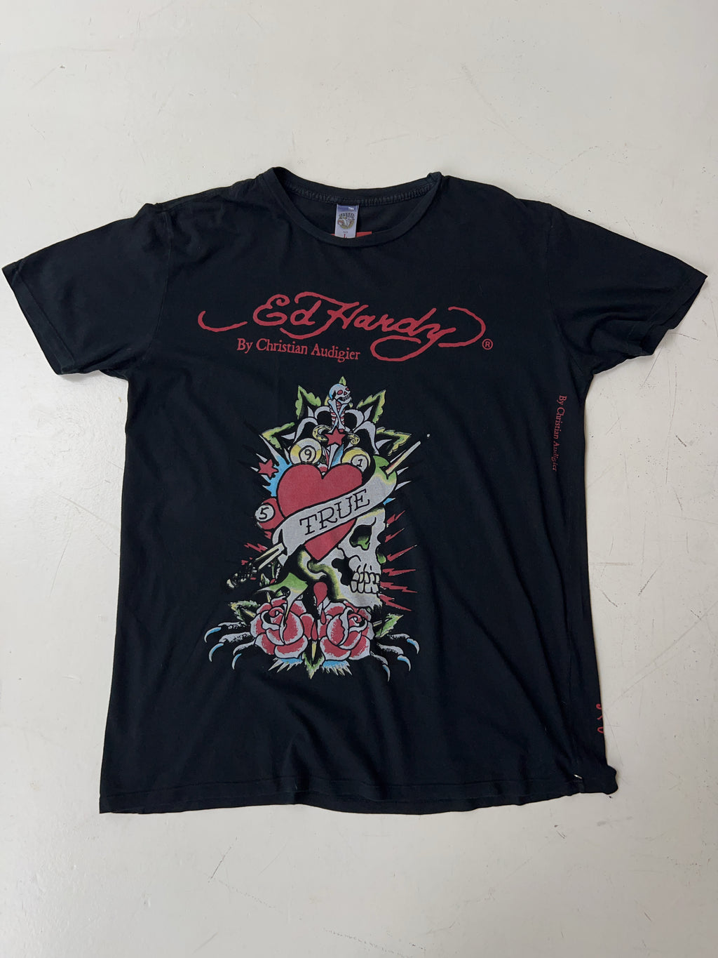 Vintage Ed Hardy Black T-Shirt (L)