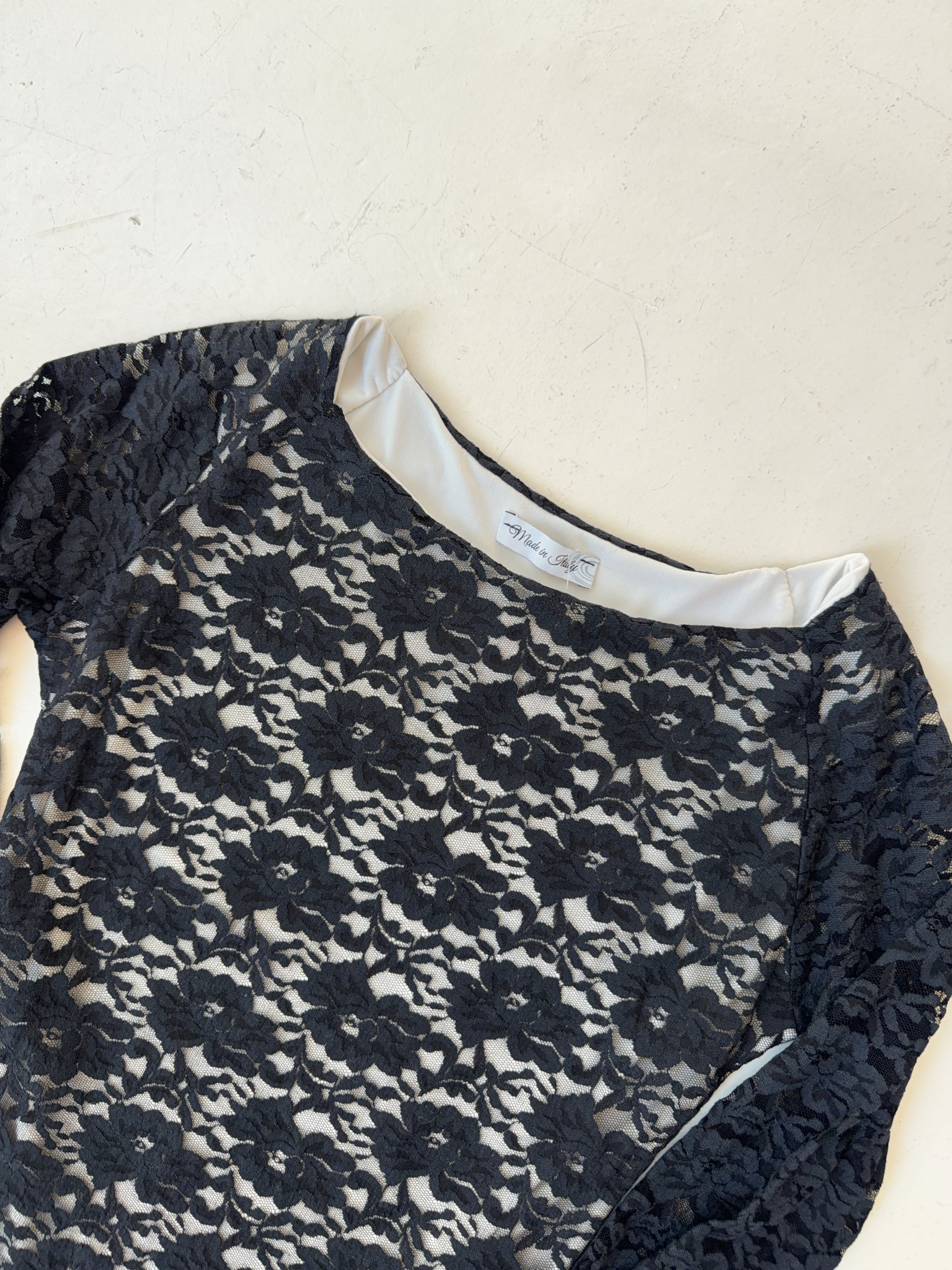 Vintage Lace Halfsleeve Top (XS)