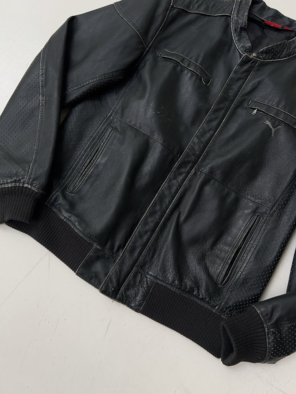 Vintage Puma Leder Jacke (M)