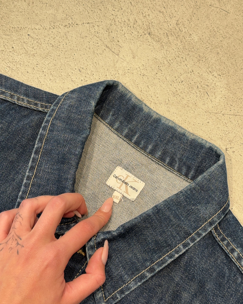Vintage Calvin Klein Jeans Jeansjacke (XXL)