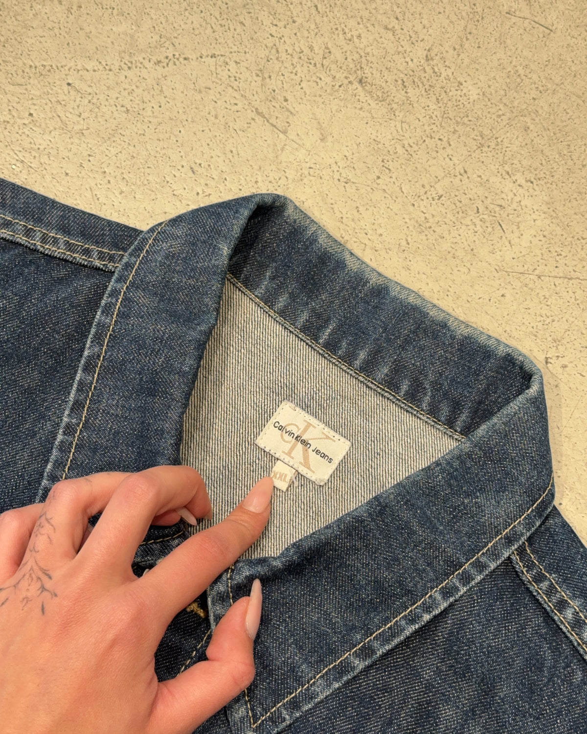 Vintage Calvin Klein Jeans Jeansjacke (XXL)