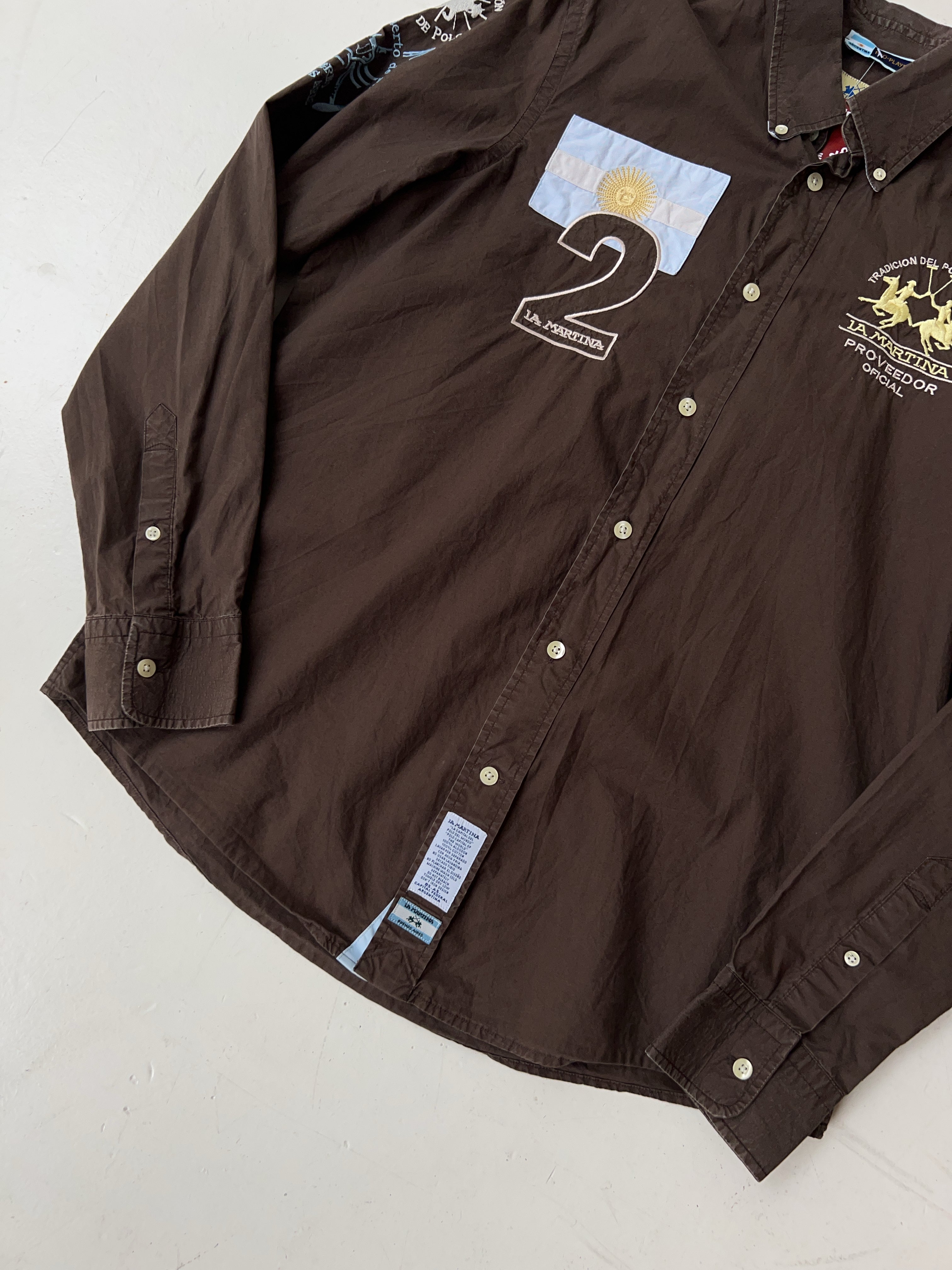 Vintage La Martina Brown Shirt (L)