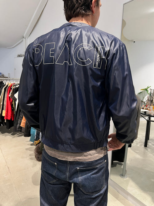Vintage Emporio Armani Jacke (M) Übergangsjacke von Armani in Dunkelblau mit Back Print