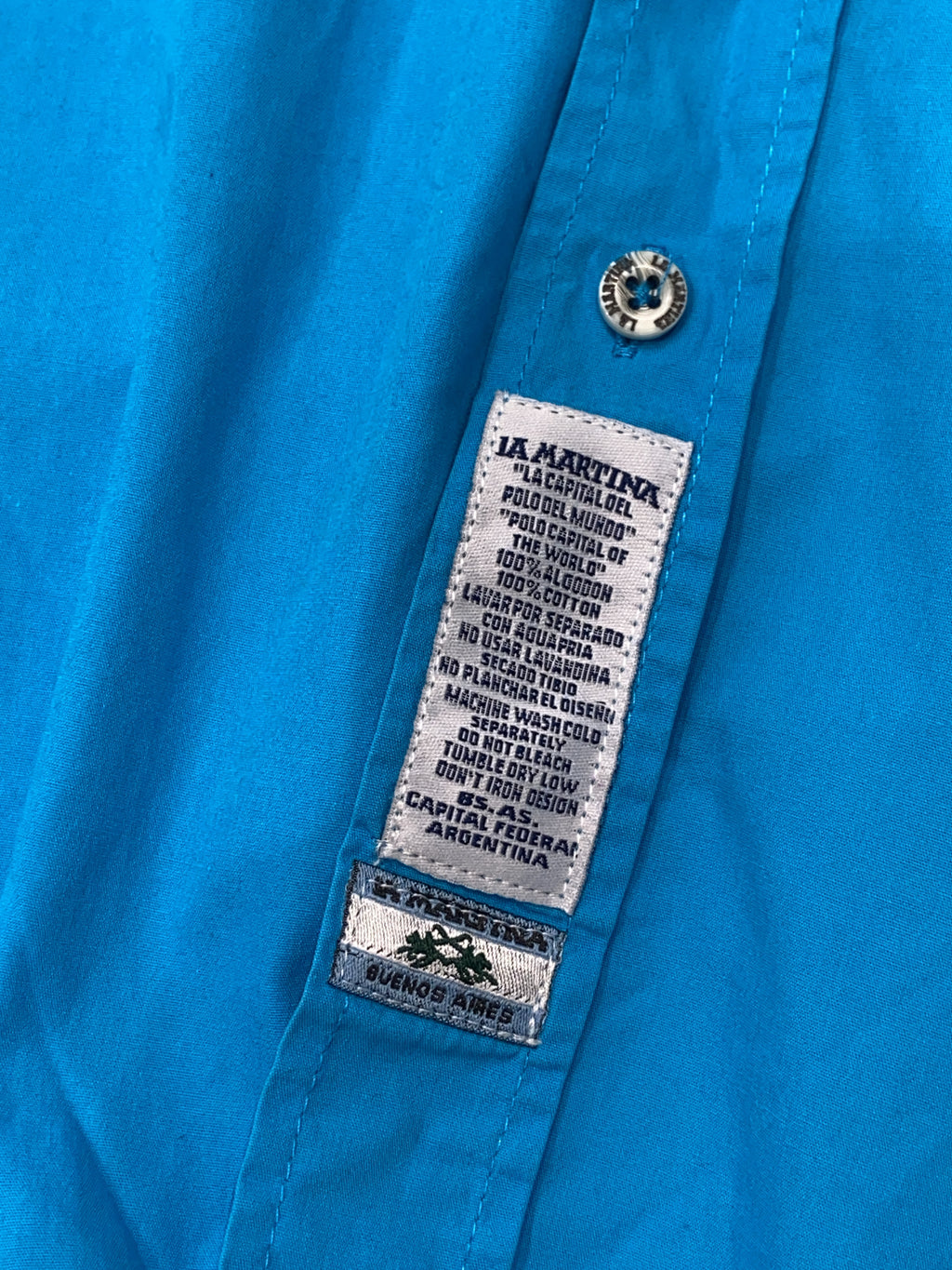 Vintage La Martina Blue Shirt (L)