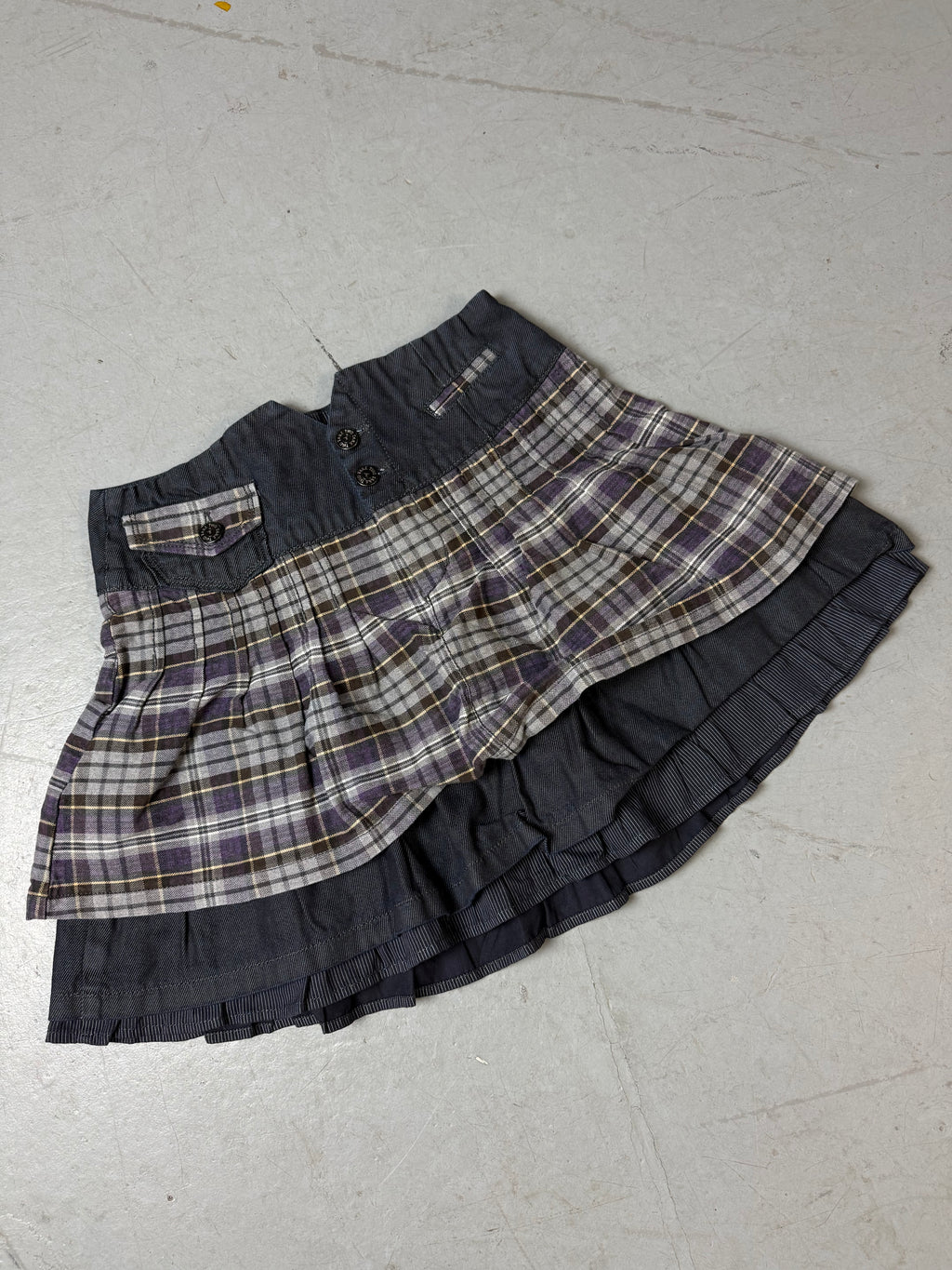 Productbild von Vintage Take Two Denim Mini Skirt XS von vorne 