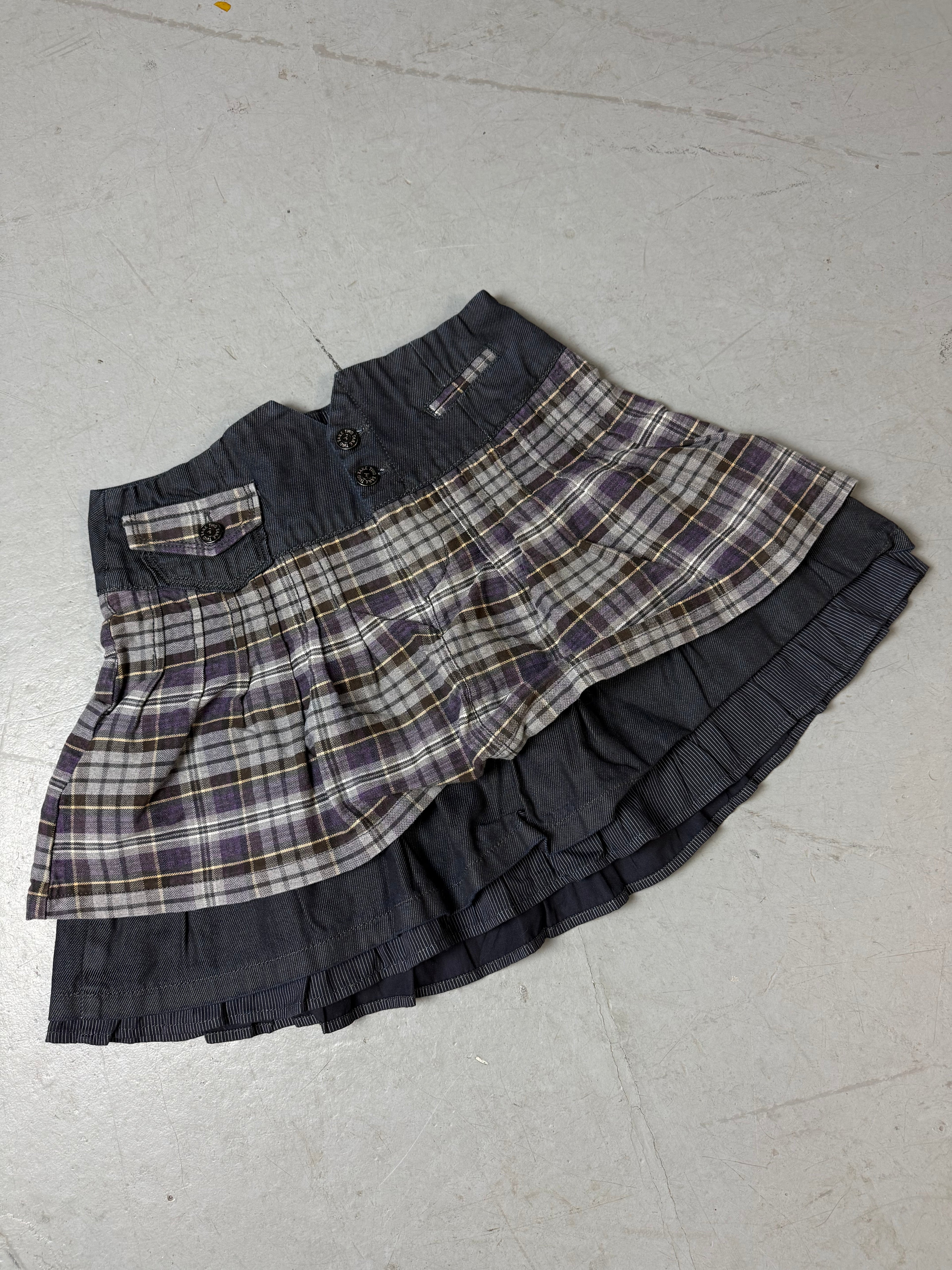 Productbild von Vintage Take Two Denim Mini Skirt XS von vorne 