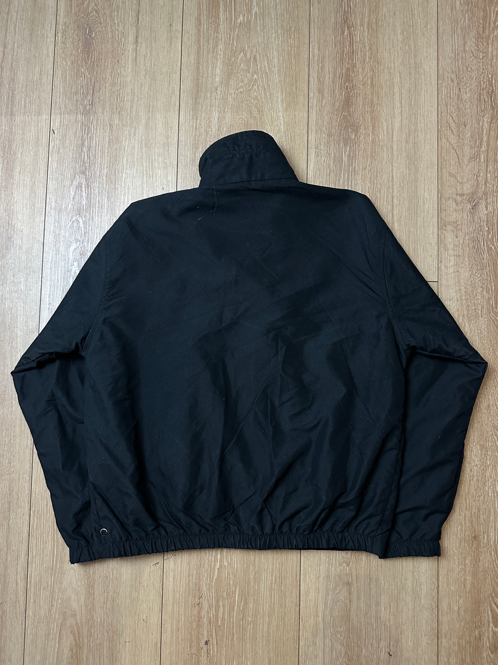 Produktbild von einer Vintage Black Mercedes Benz Jacket von hinten