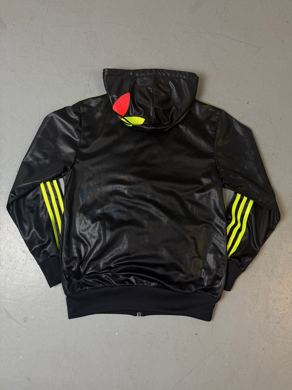 Vintage Adidas Chile62 Black Green and Red Track Jacket S/M