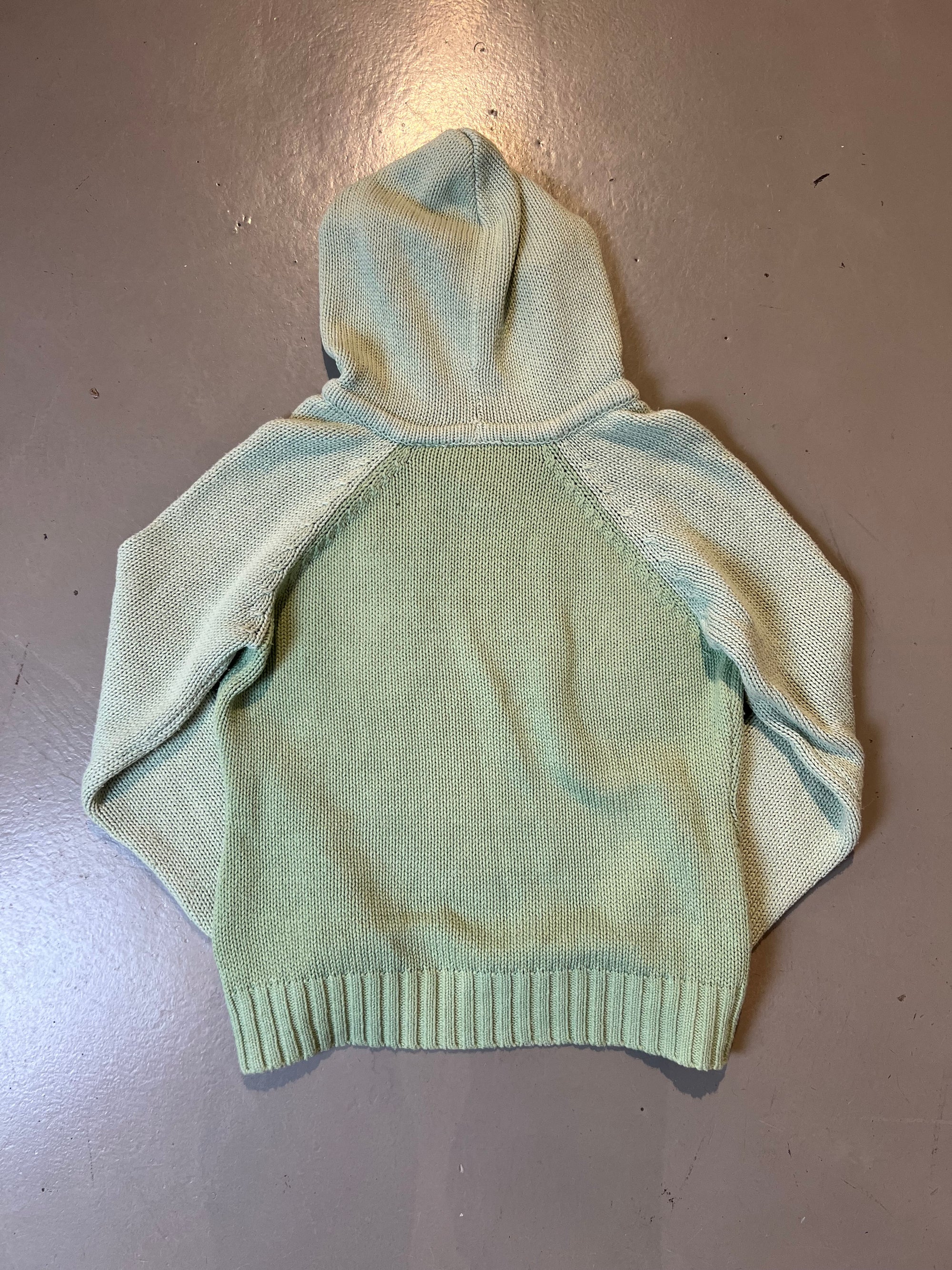 Vintage Green Knit Hoodie XS/S