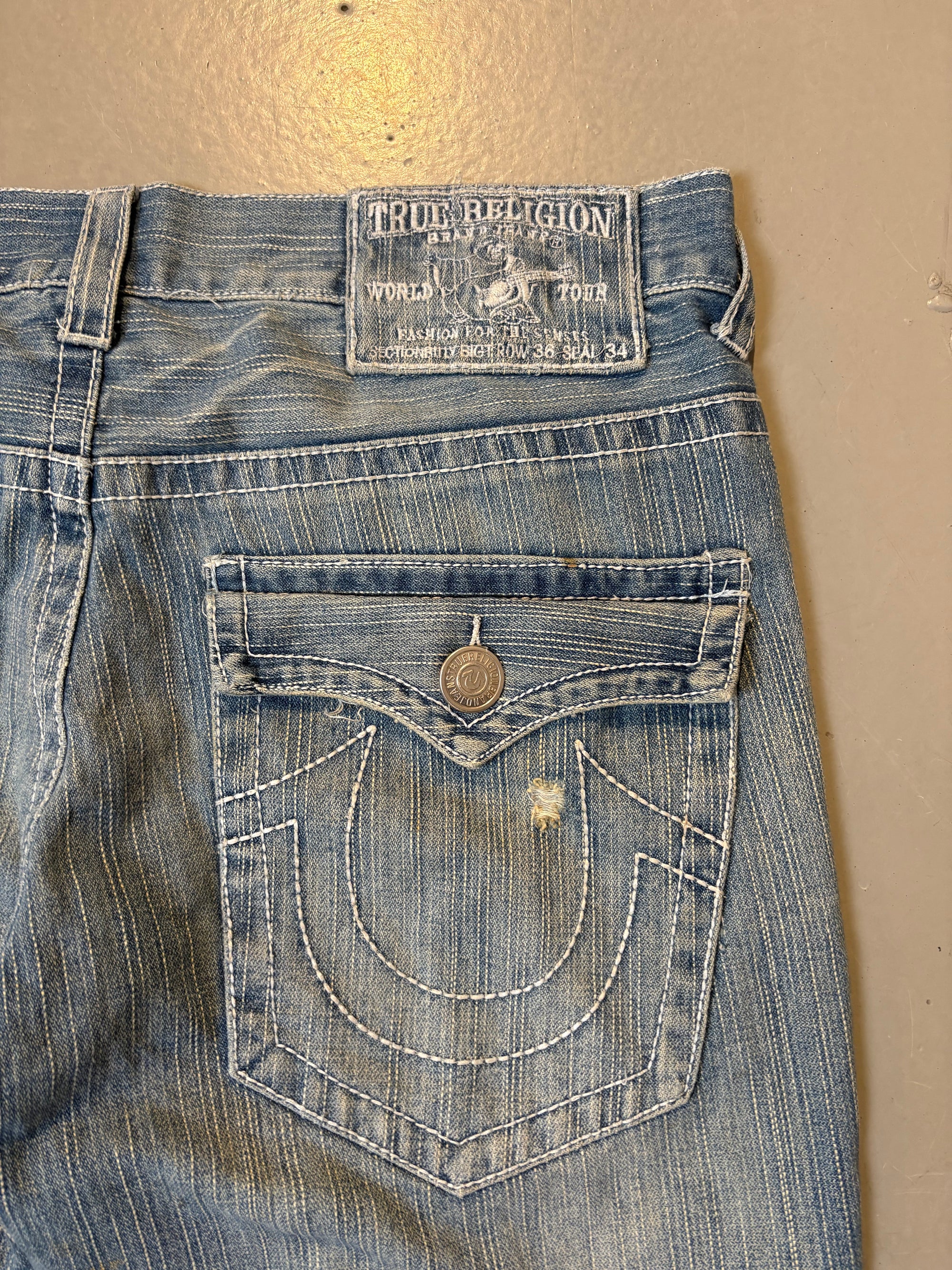 Vintage True Religion Stitched Denim L/XL